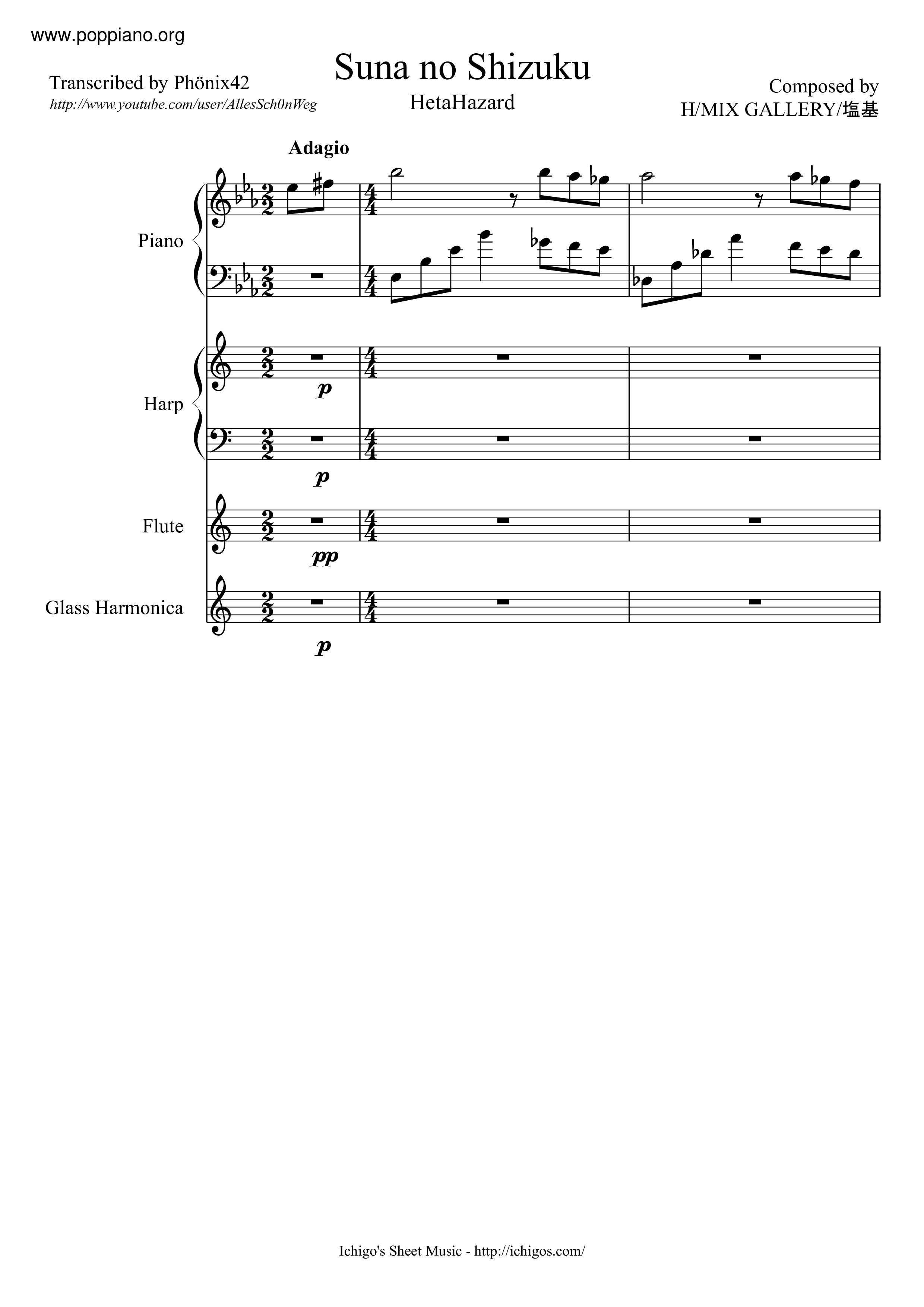 Suna No Shizuku Score