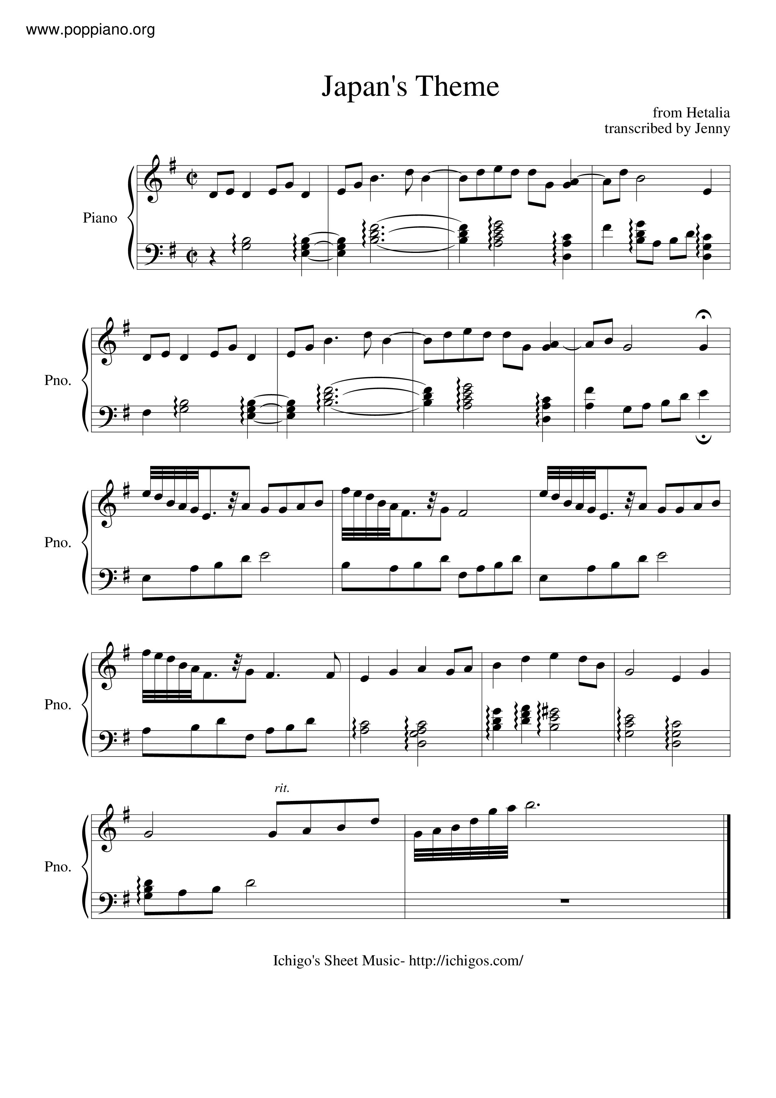 Japan's Theme Score