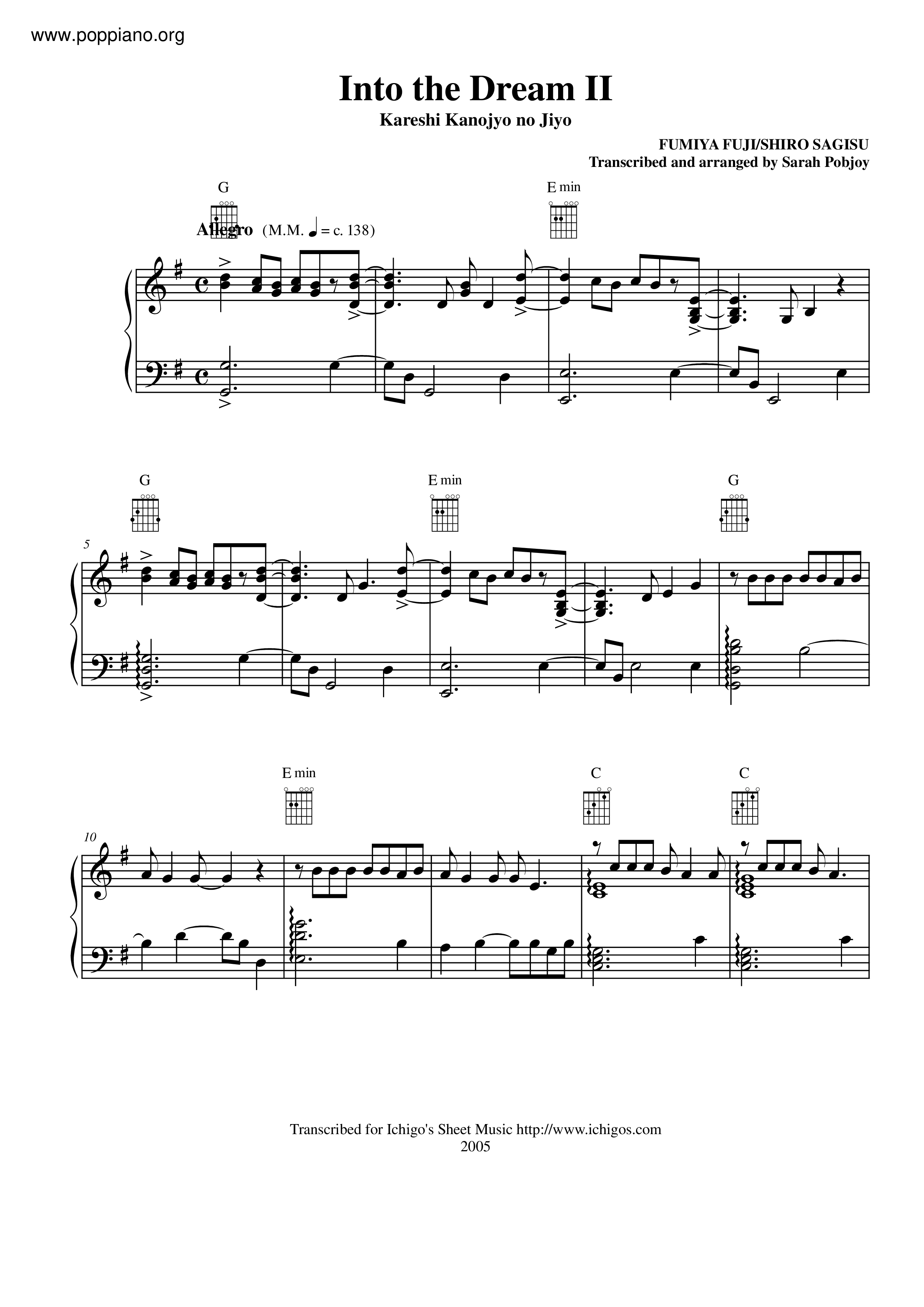 Into The Dream Ii Score
