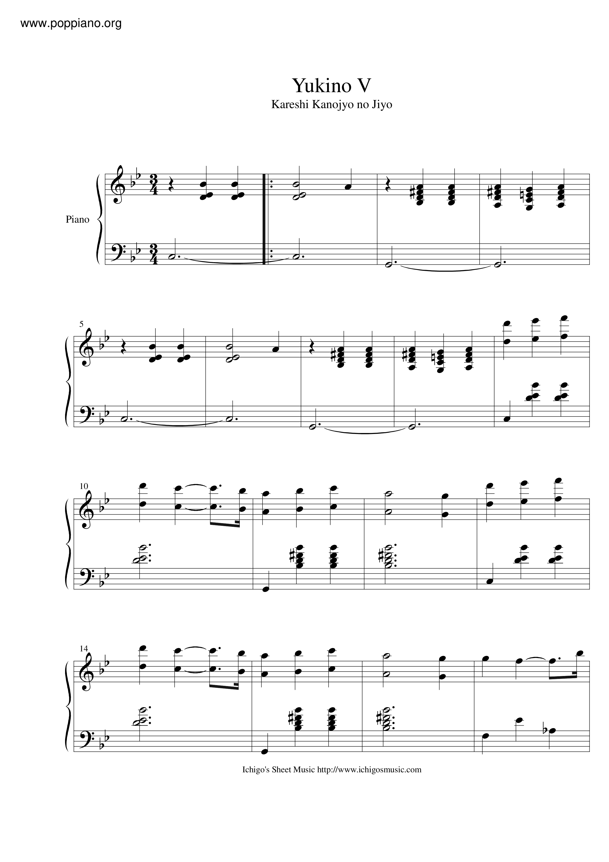 Yukino V Score