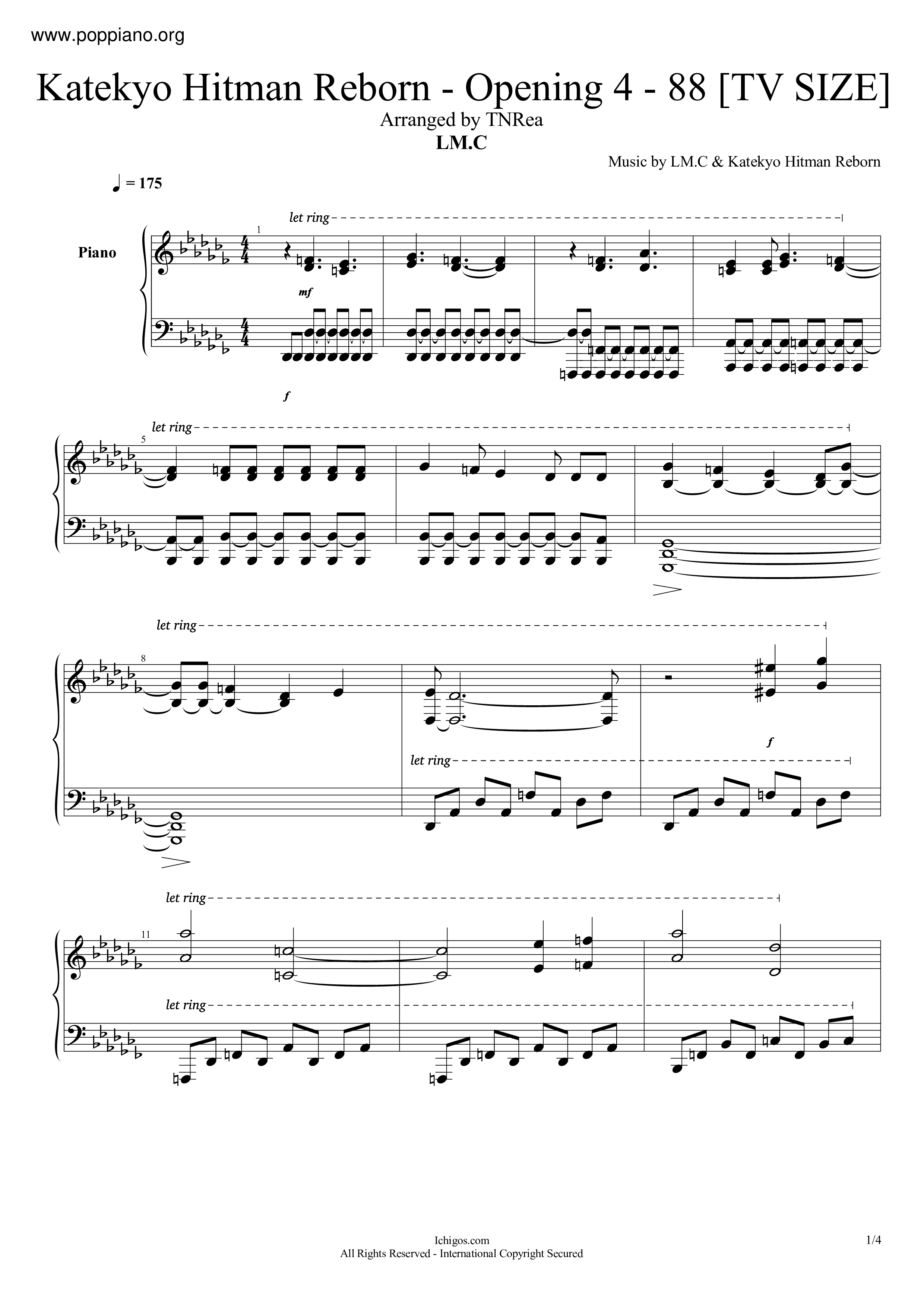 Opening 4 / 88 - Lm.c [Tv Size] Score