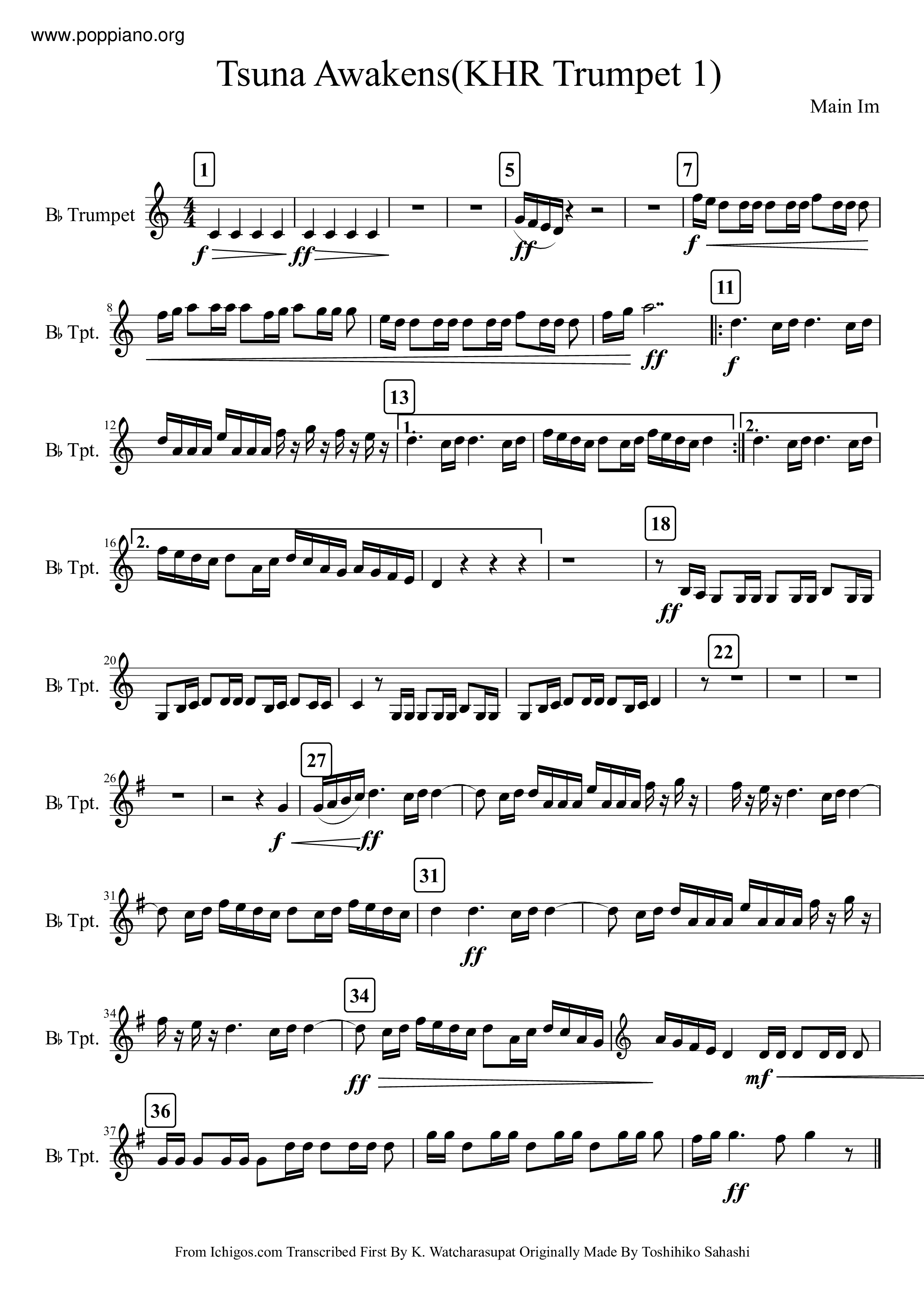 Tsuna Awakens Score