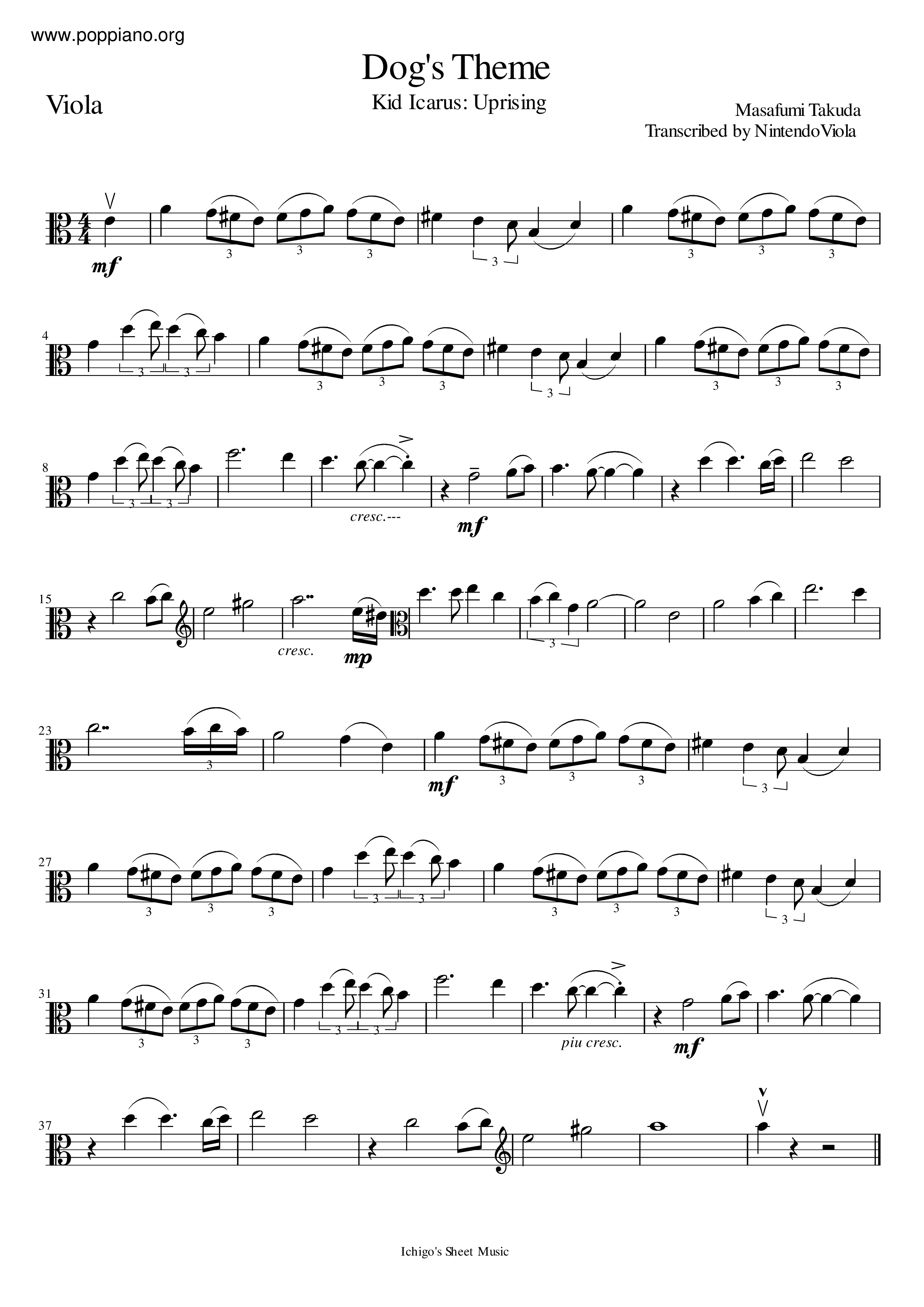 Dog's Theme Score