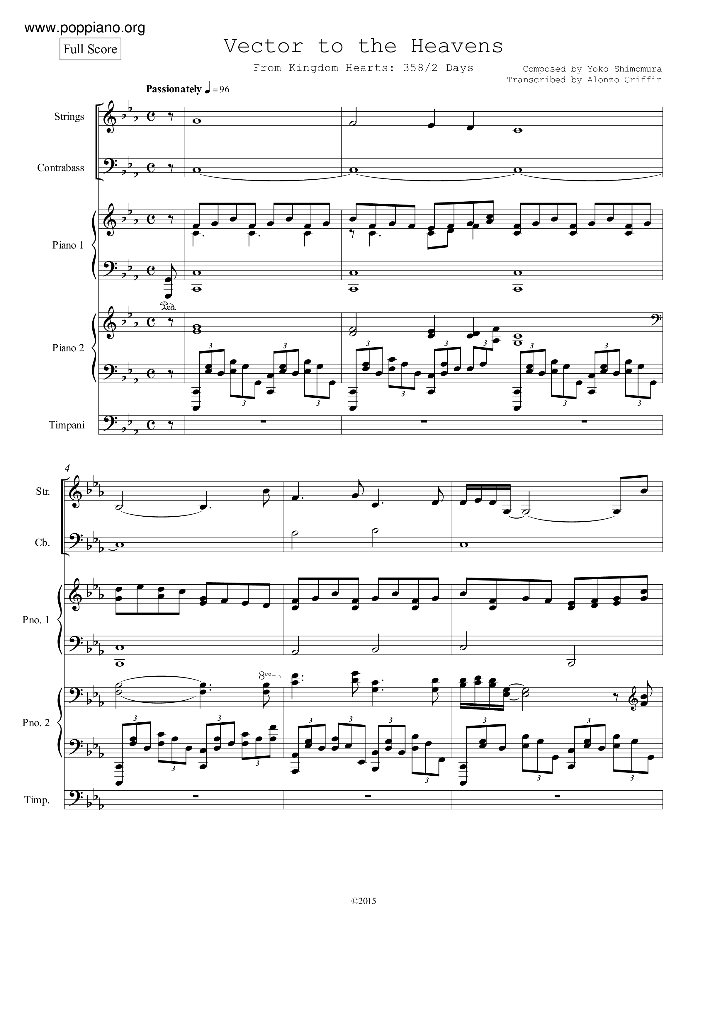 Vector To The Heavens Score