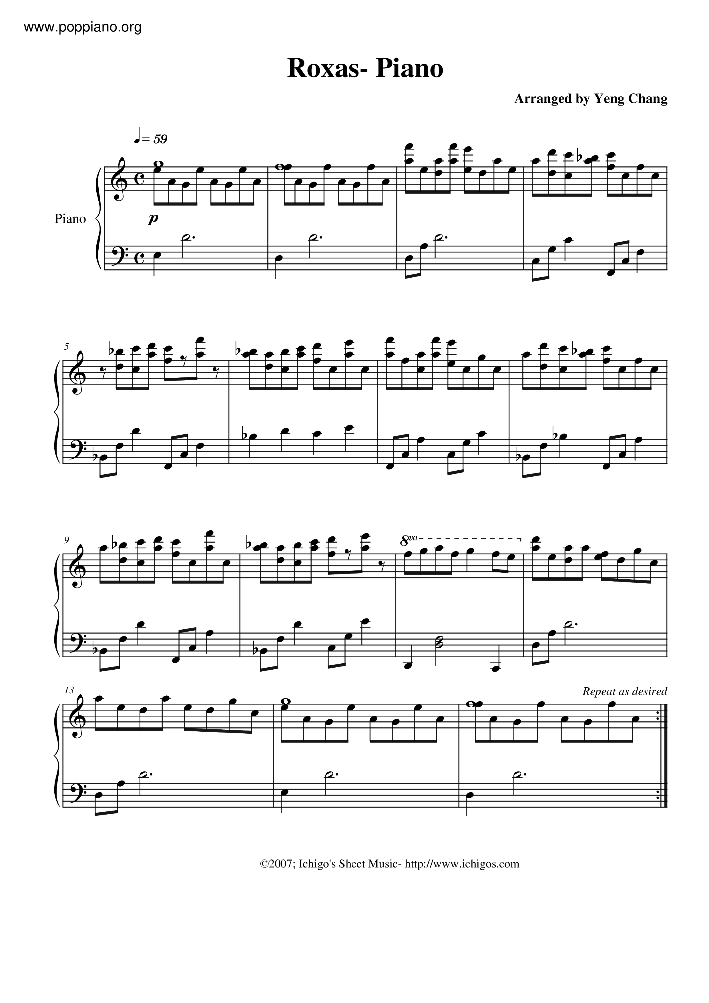 Roxas Theme Score