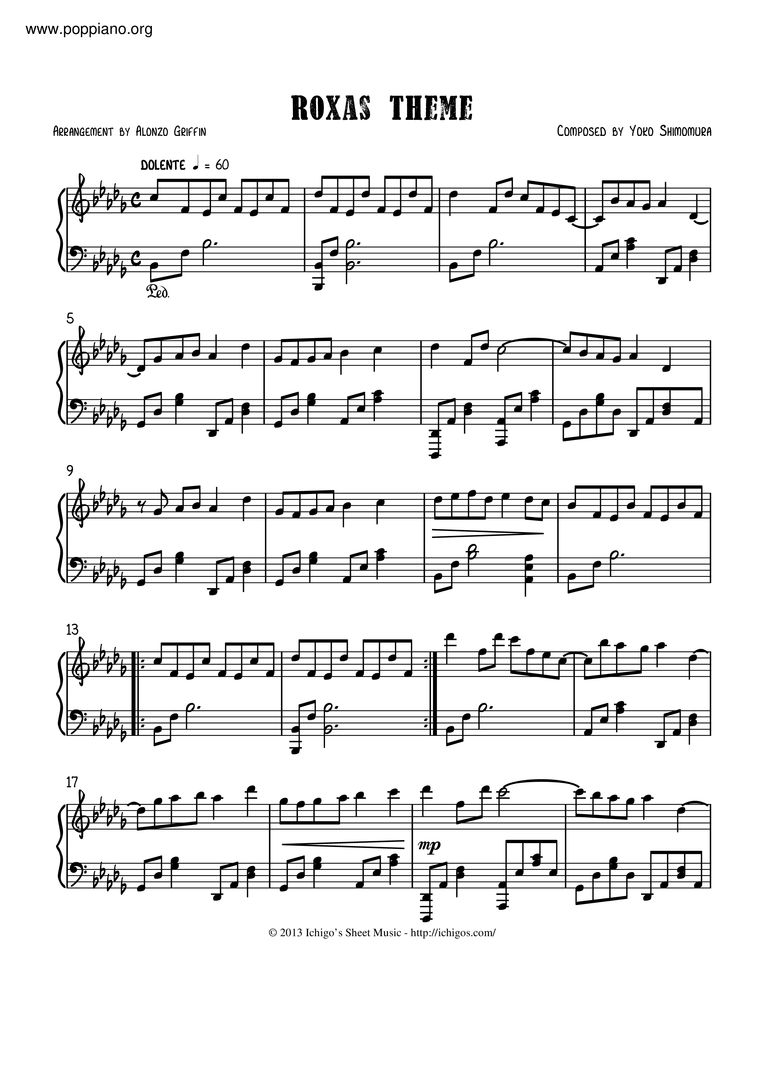 Roxas Theme Score
