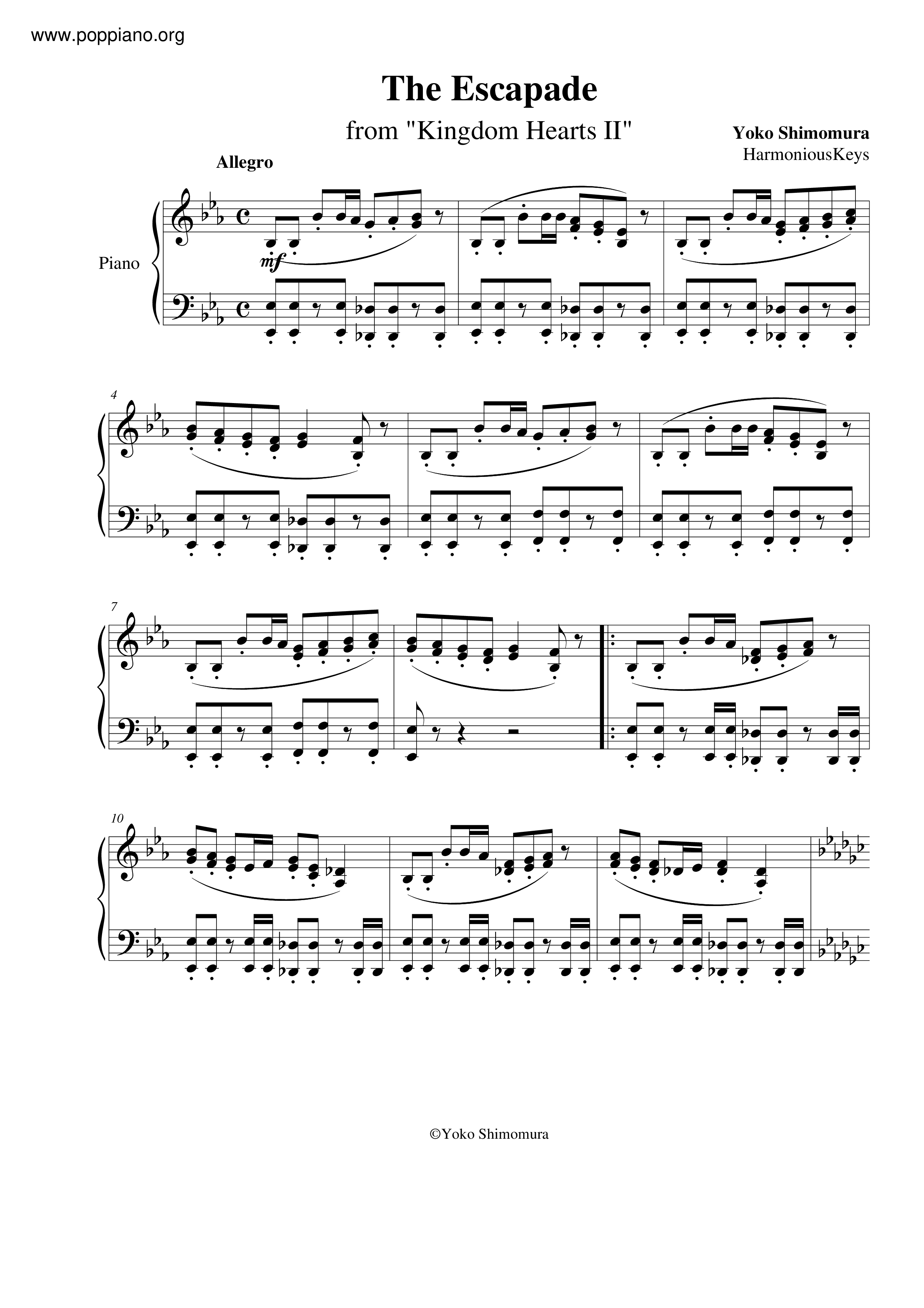 楽譜 CYLTURE CLUB その他2冊 桜花之恋塚 Sheet Music for Piano (Solo) | MuseScore.com