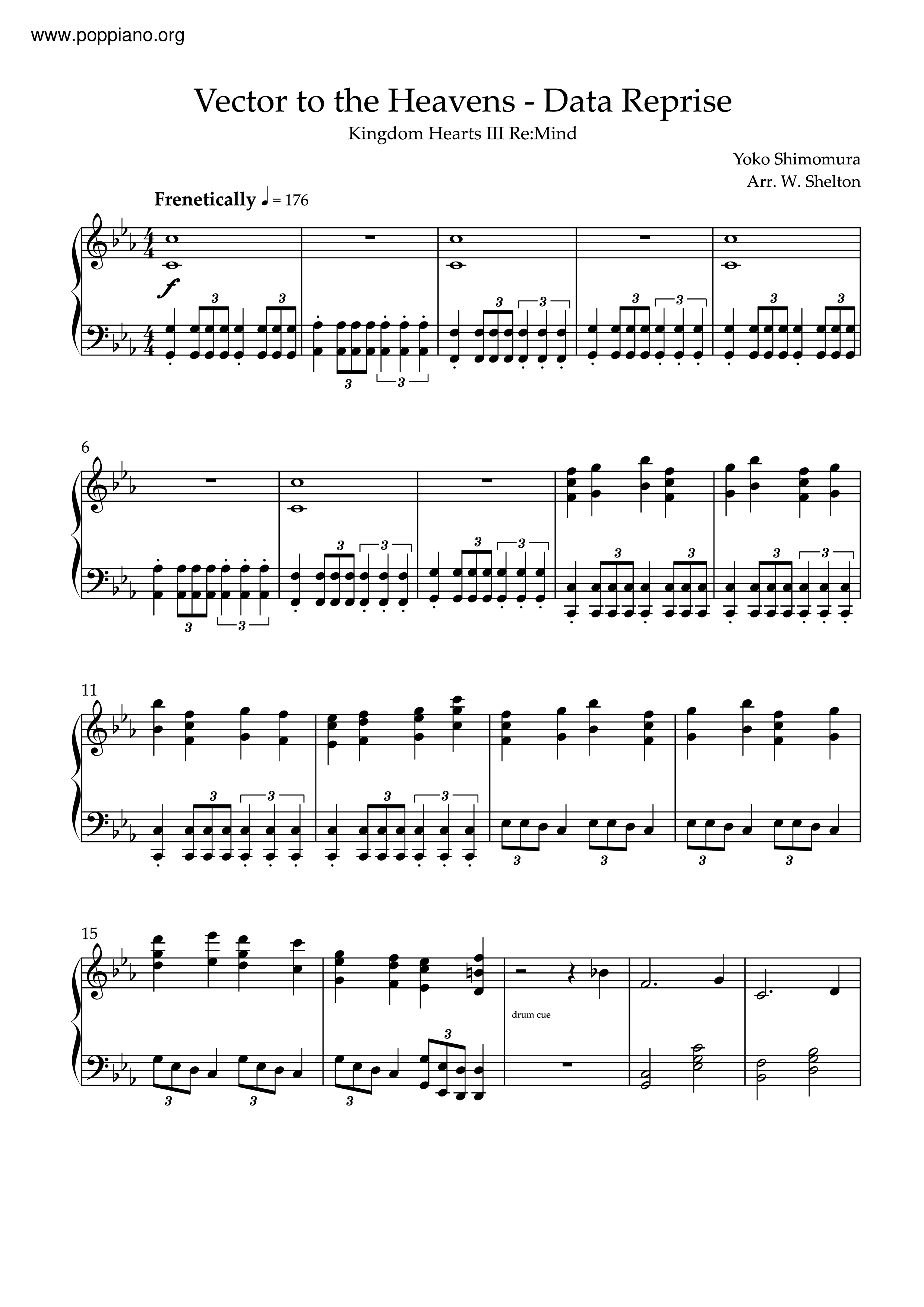 Vector To The Heavens Score