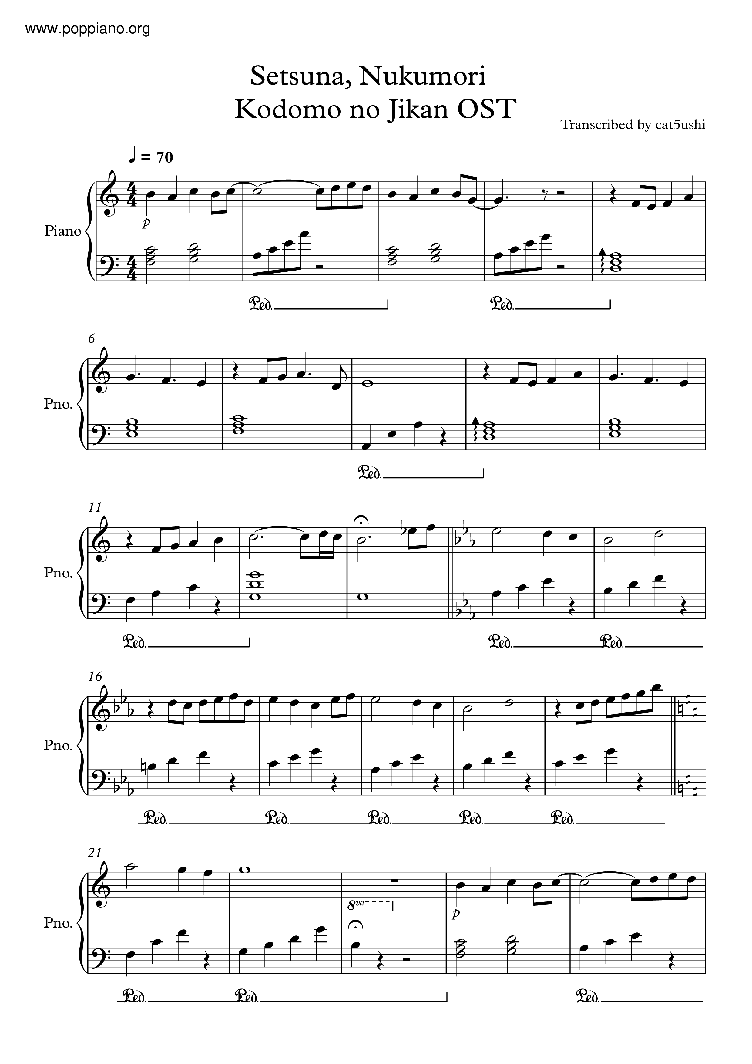 Setsuna Nukumori Score