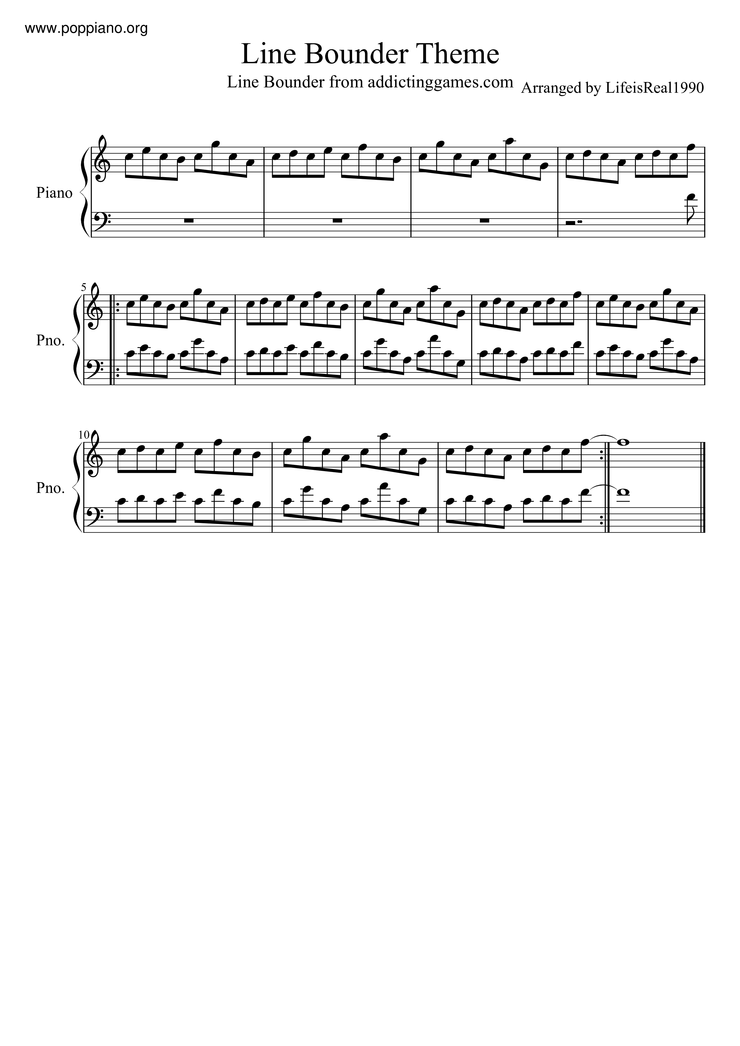 Line Bounder Theme Score