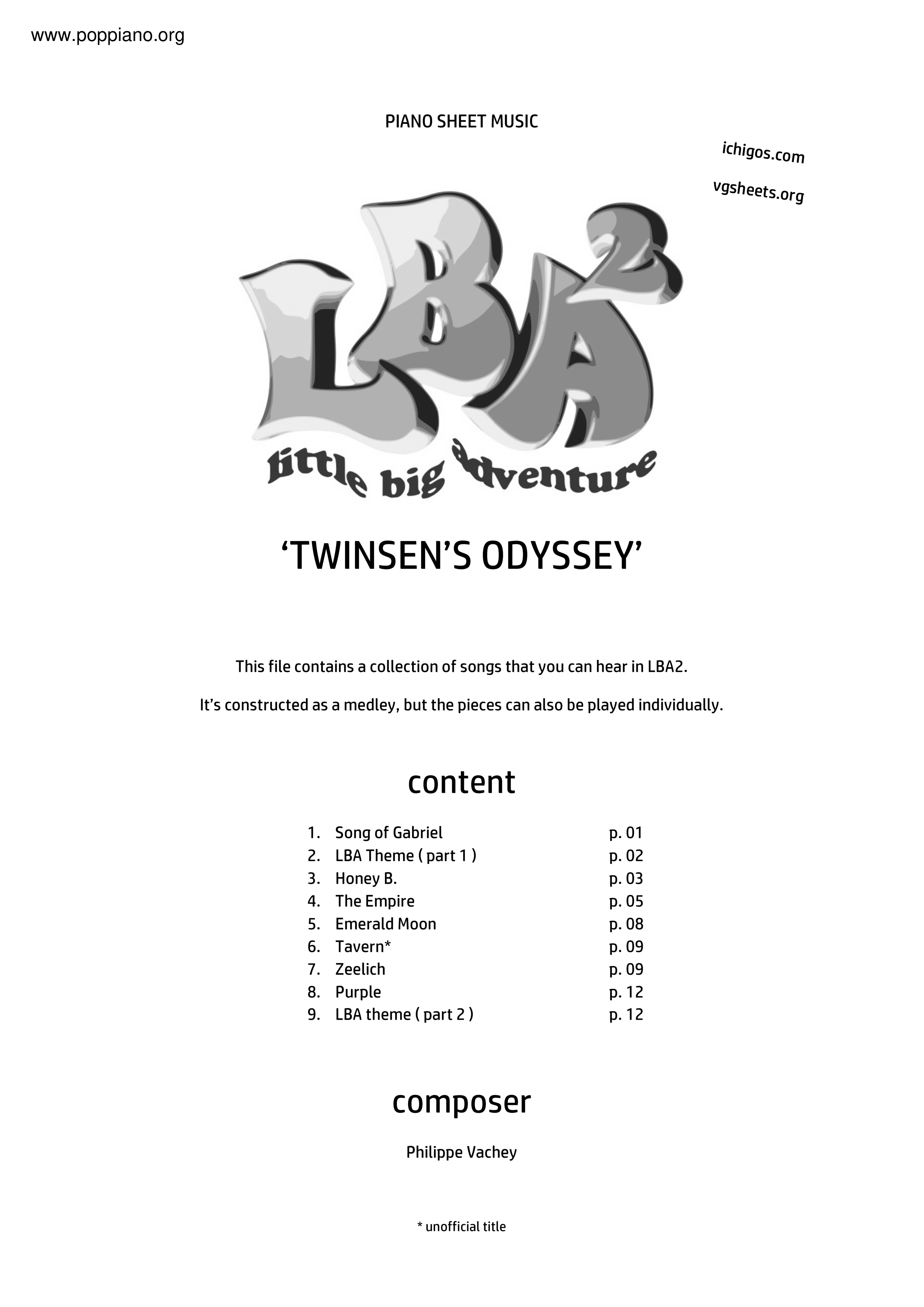 Lba2: Twinsen's Odyssey Score