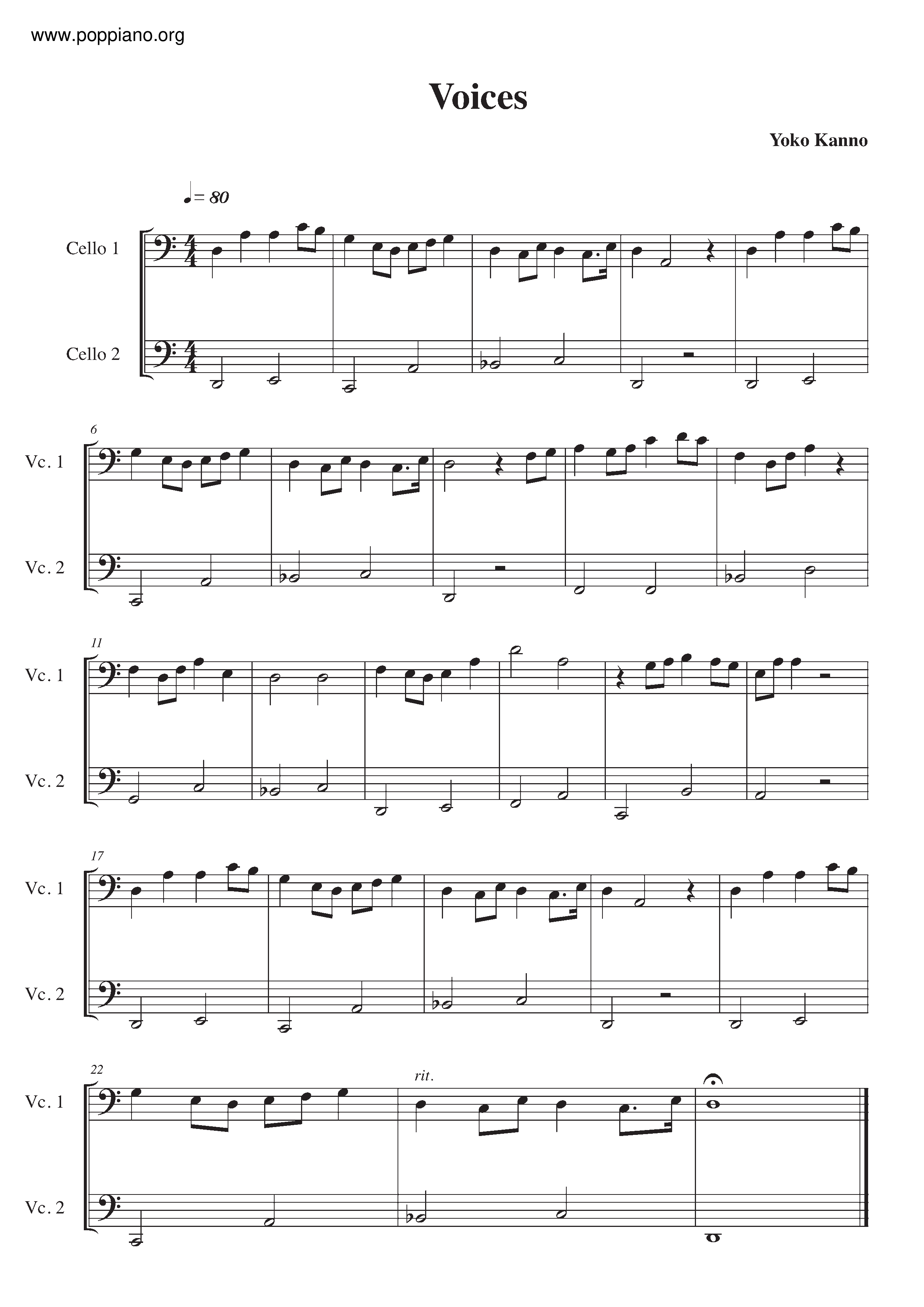 Voices Score