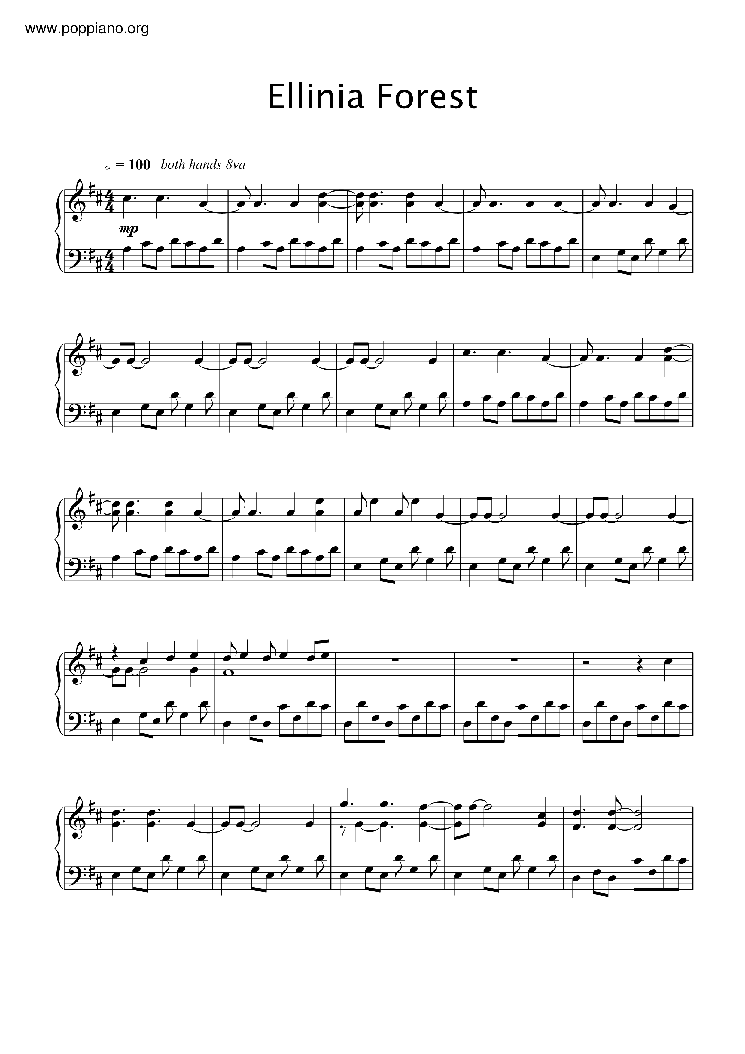 Ellinia Forest Score
