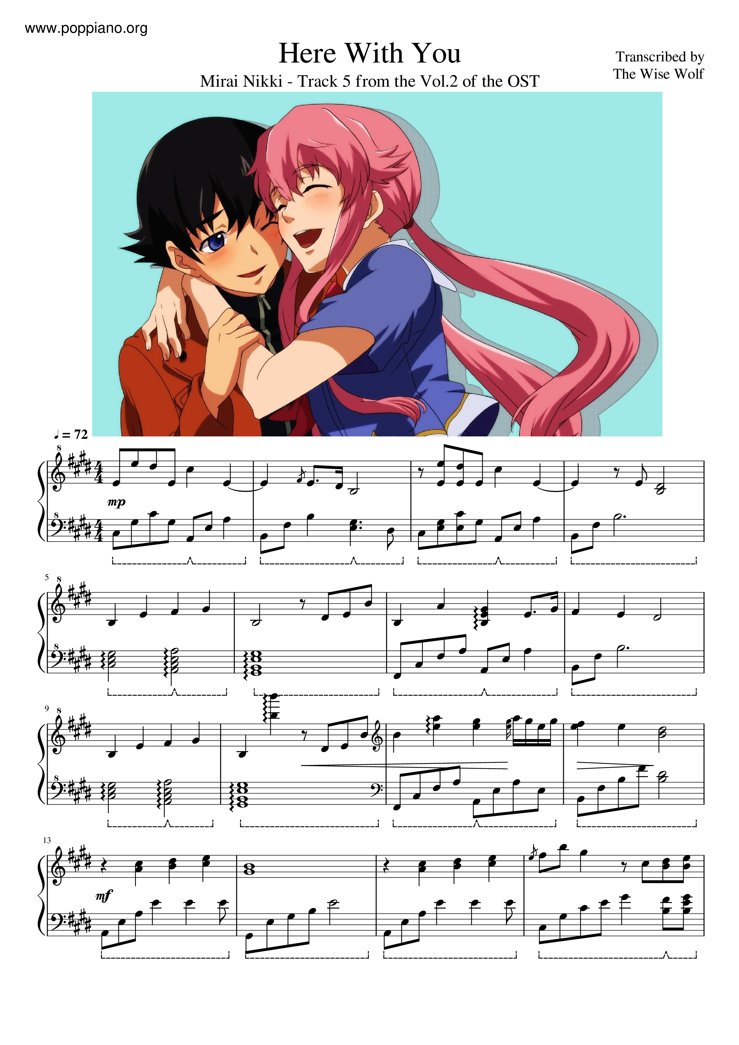 Here With You Score