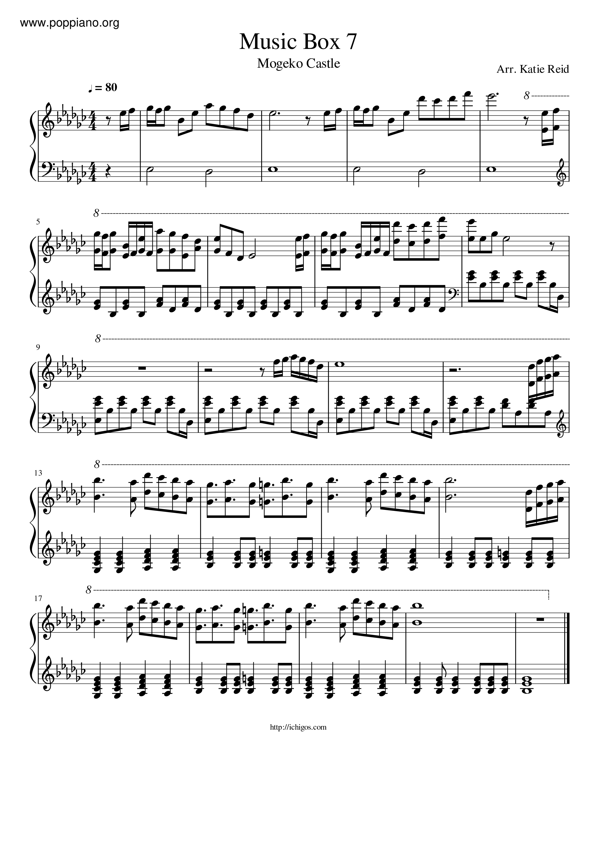 Music Box 7 Score