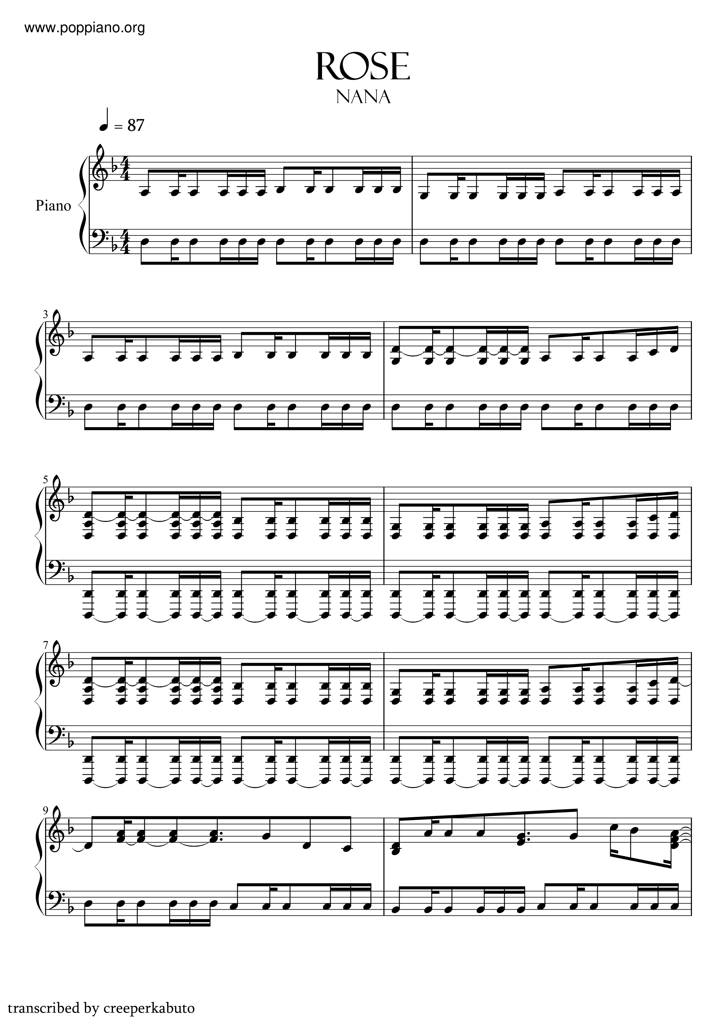 Rose Score