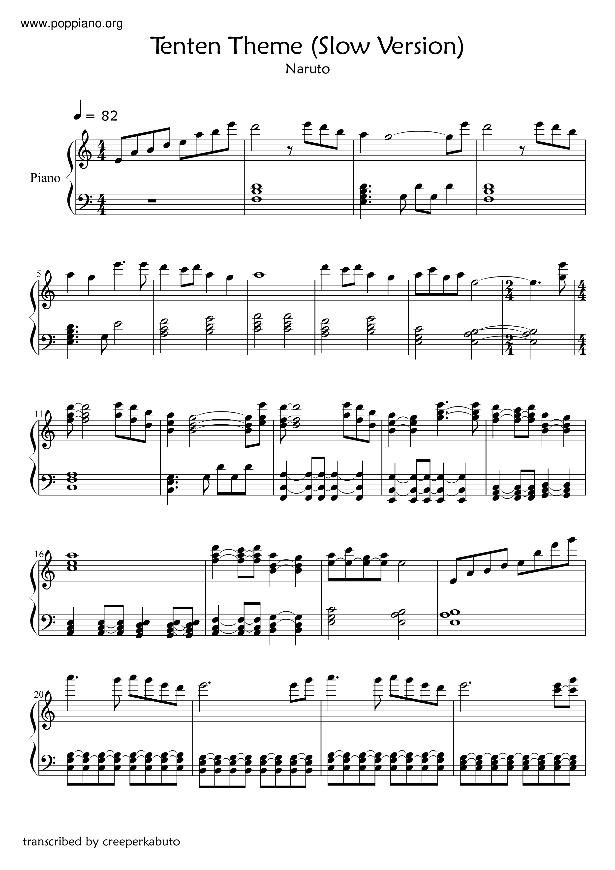 Tenten Theme Score