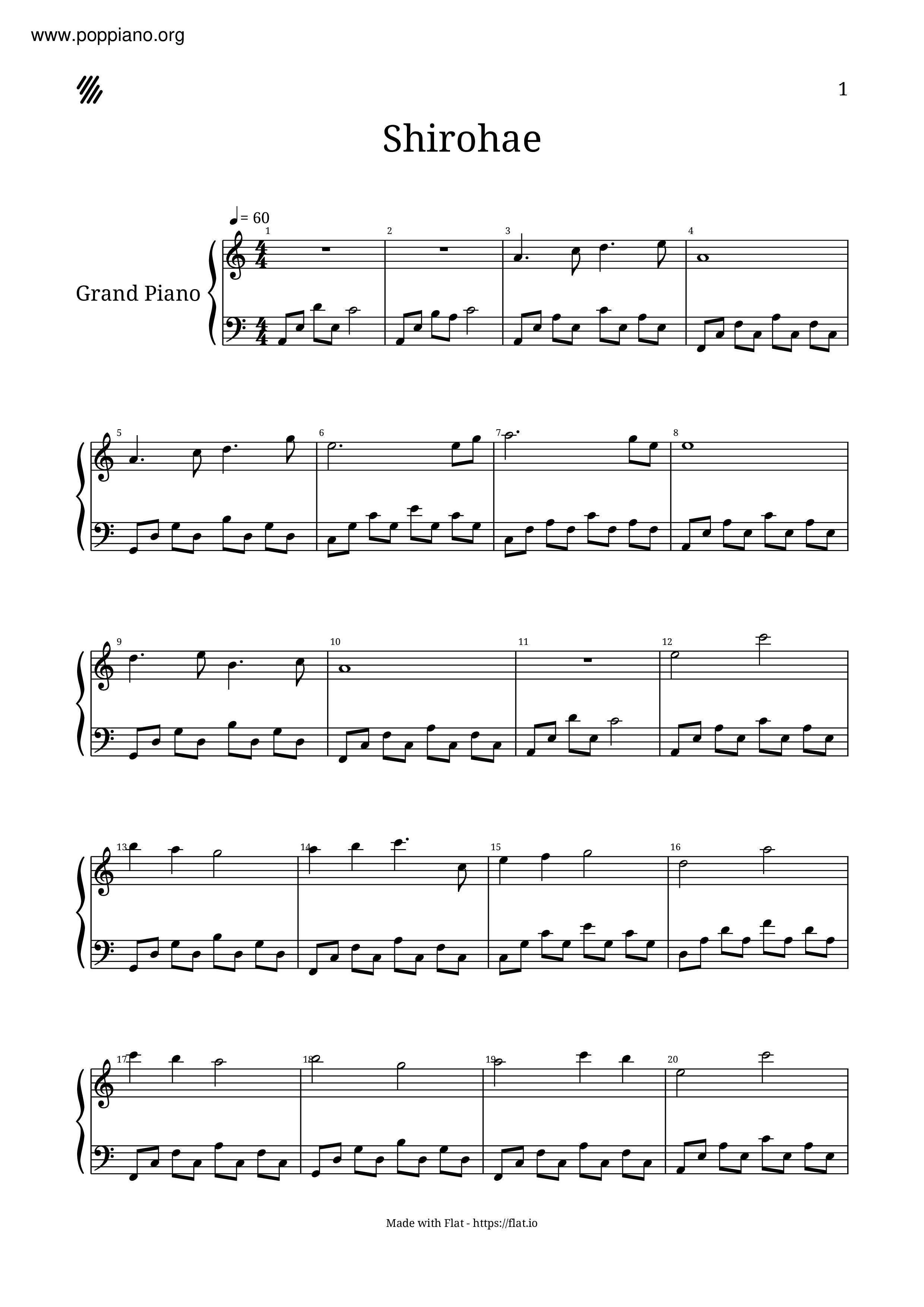Shirohae Score