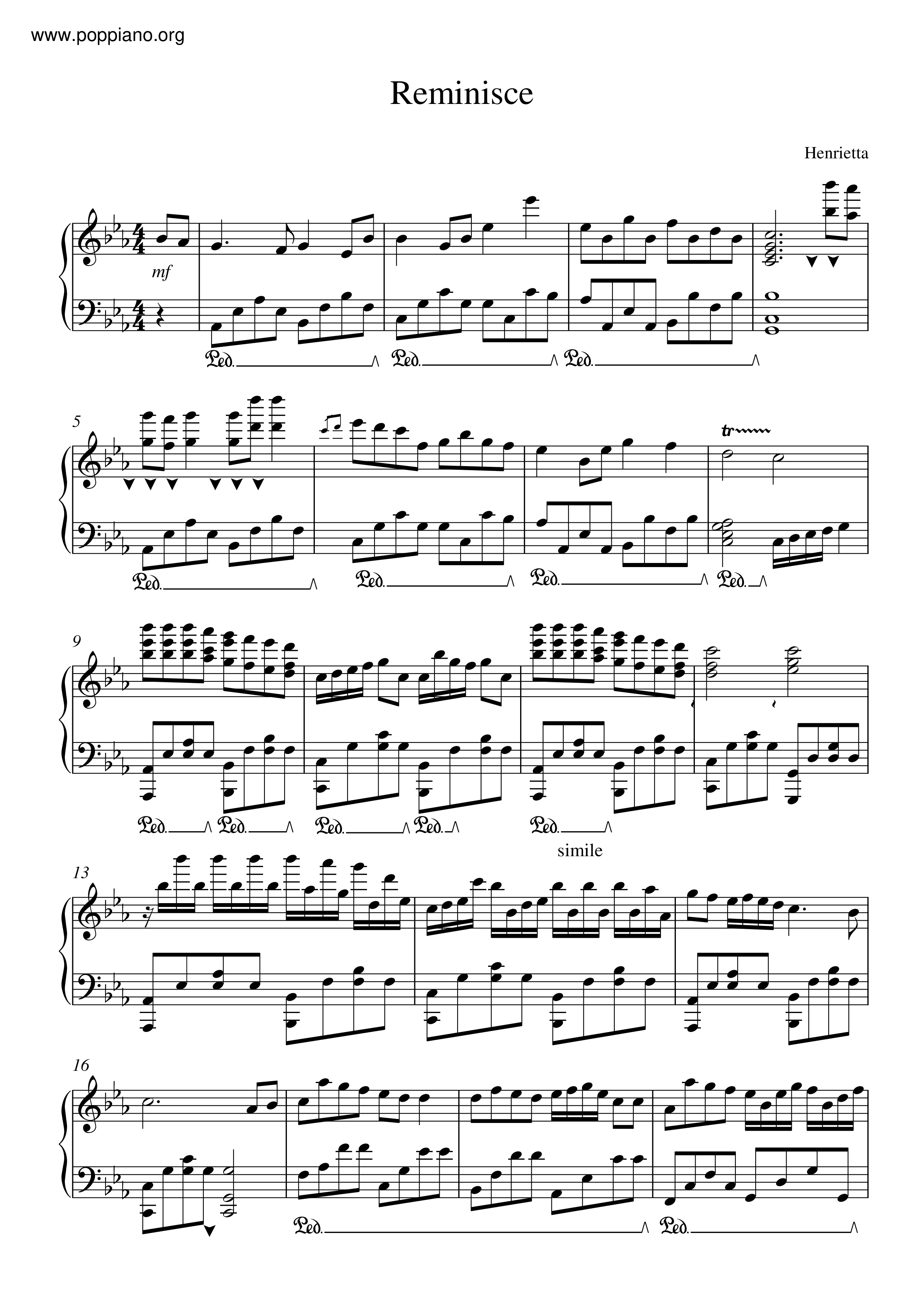 Reminisce Score