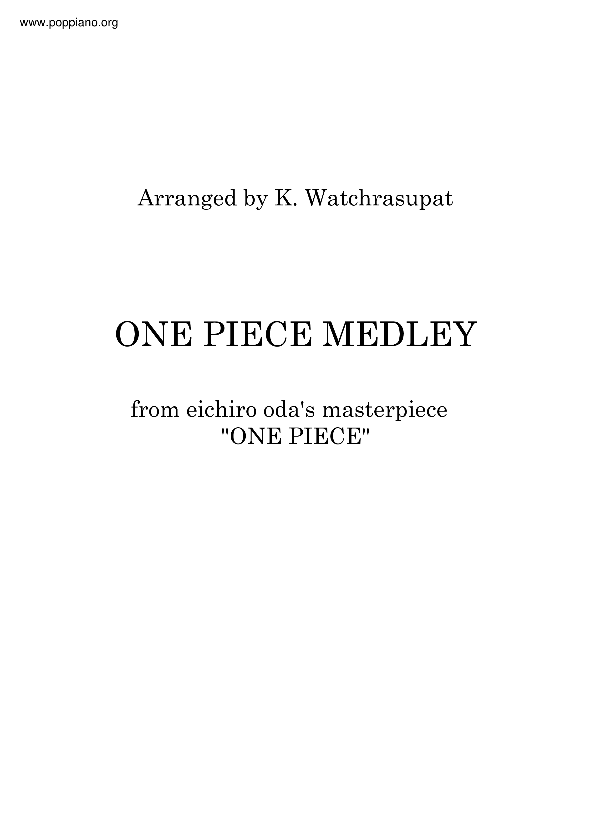 One Piece Medley Score