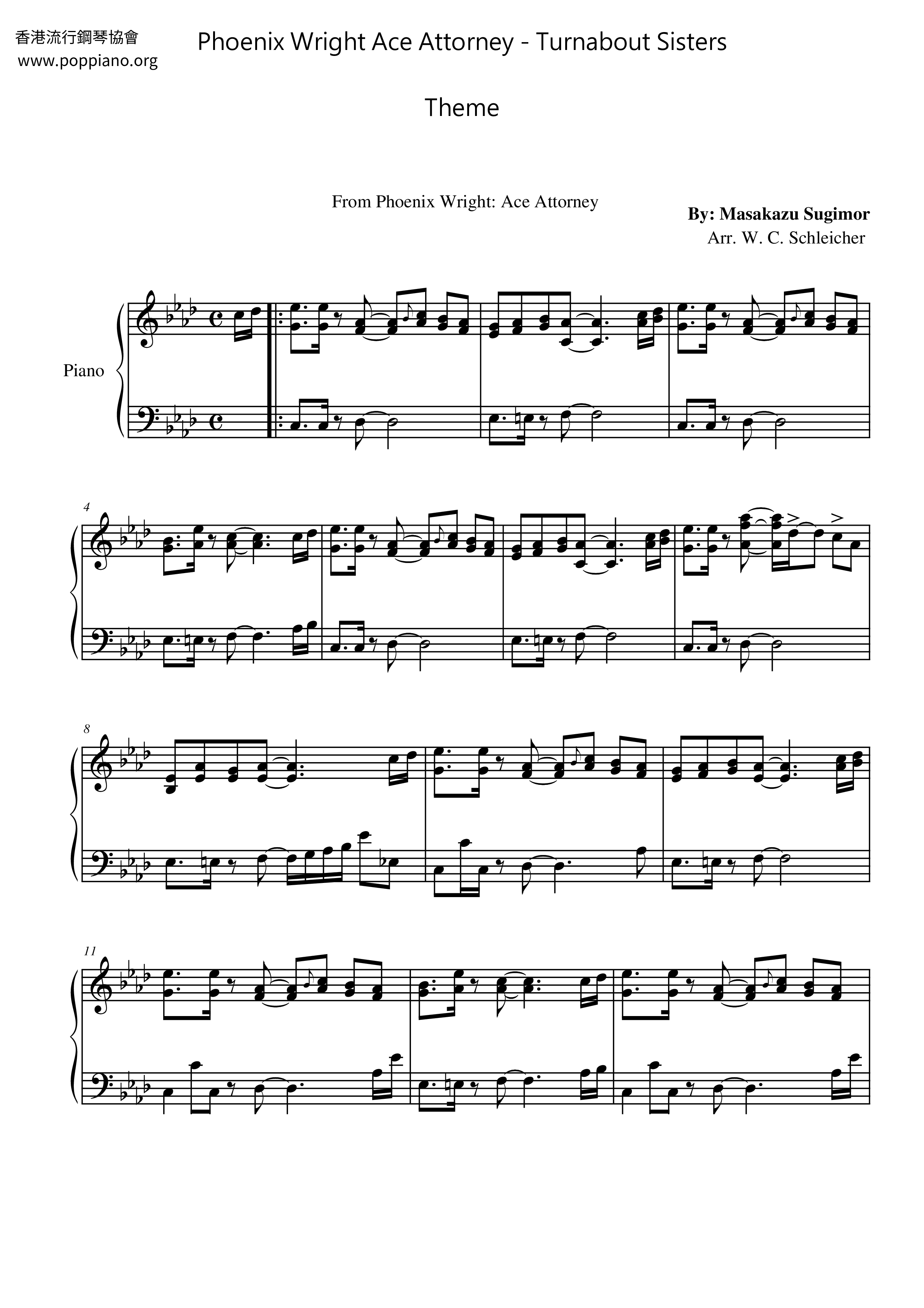 Turnabout Sisters Theme Score
