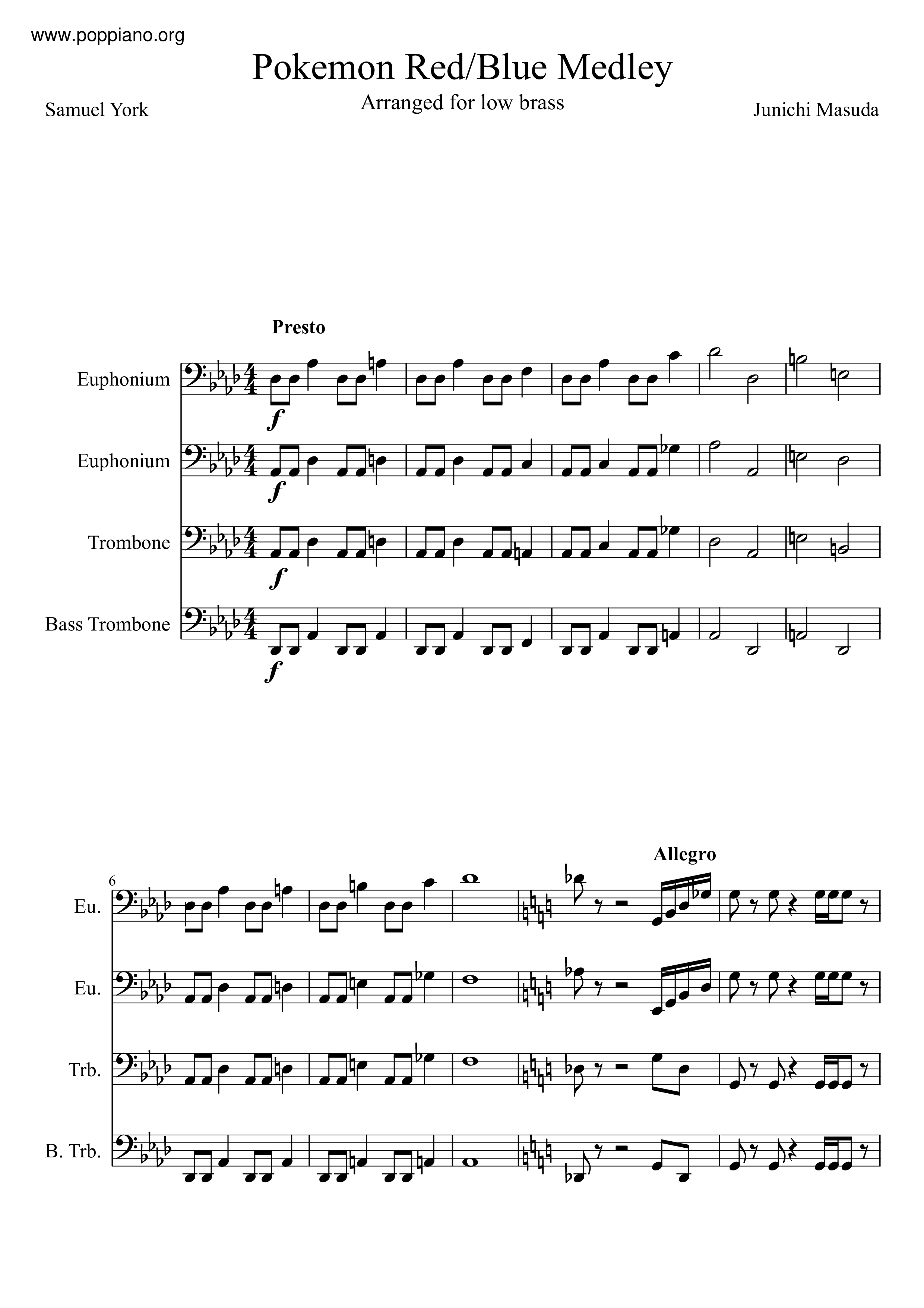 Red/Blue Medley Score