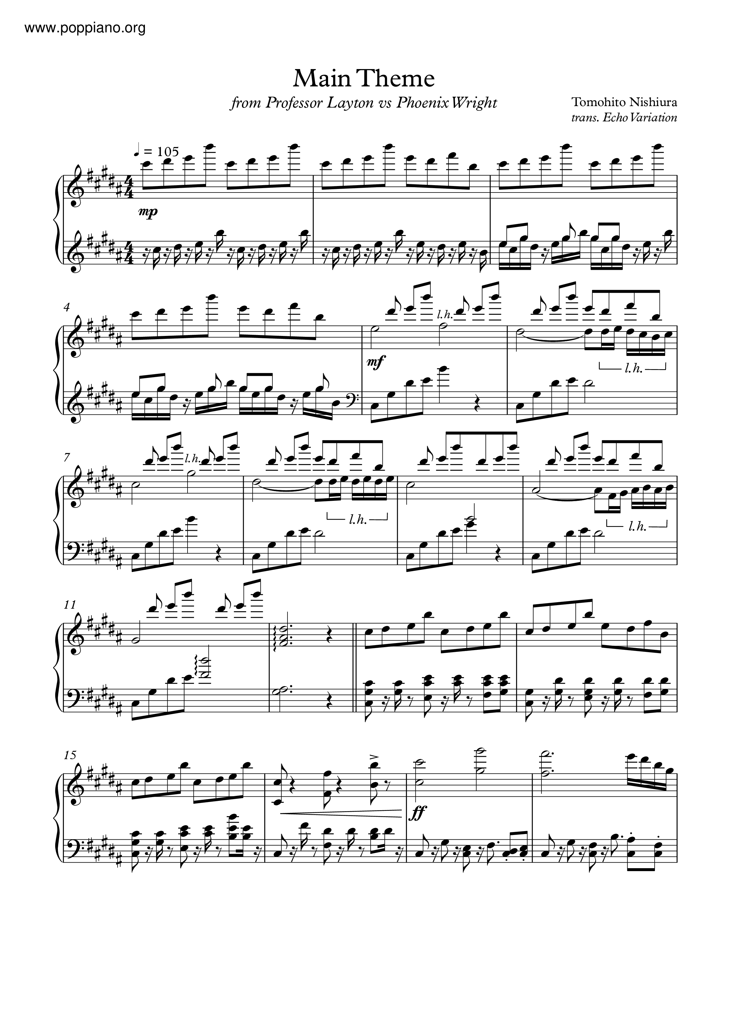 Main Theme Score