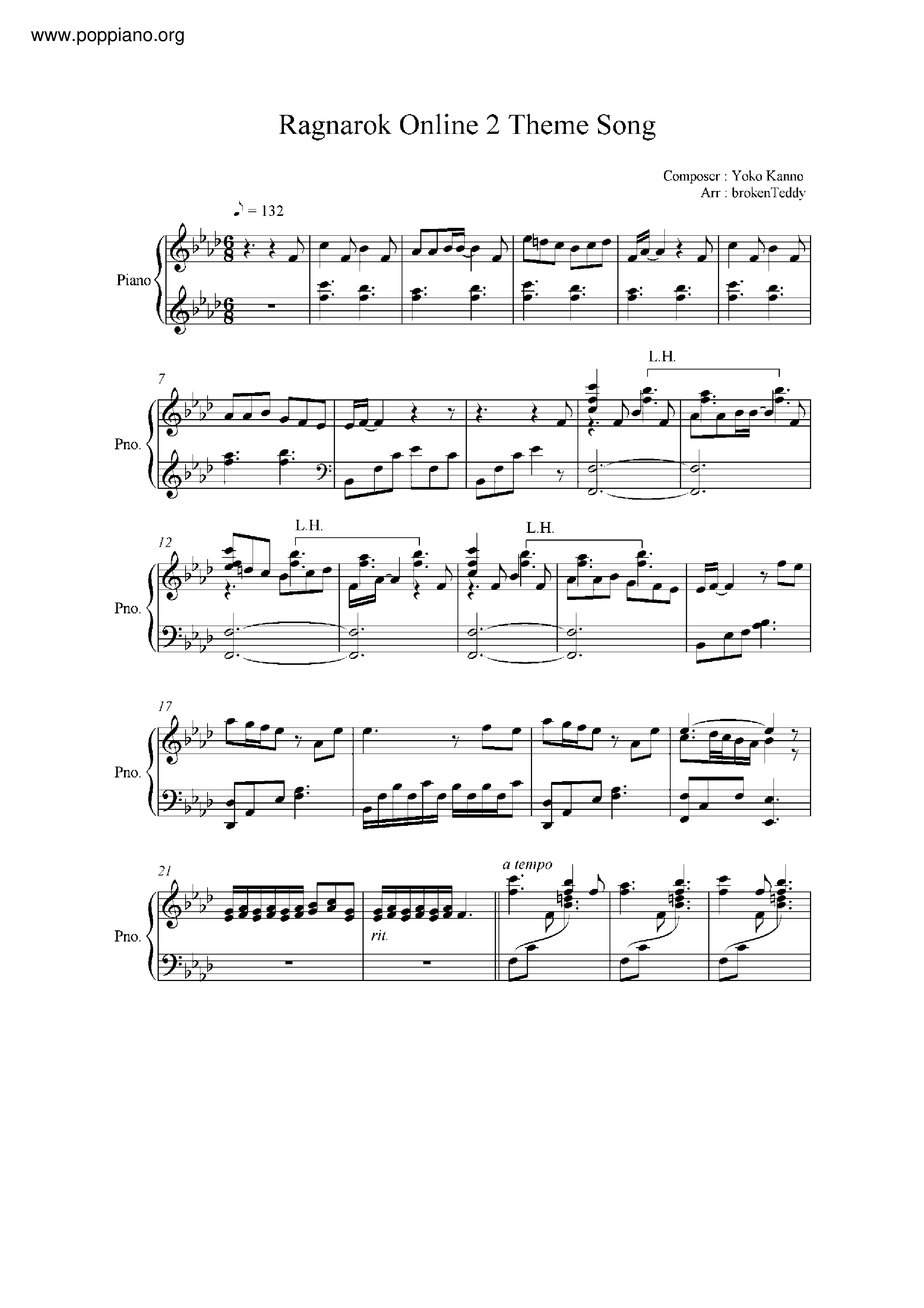 Ragnarok Online 2 Intro Theme Score