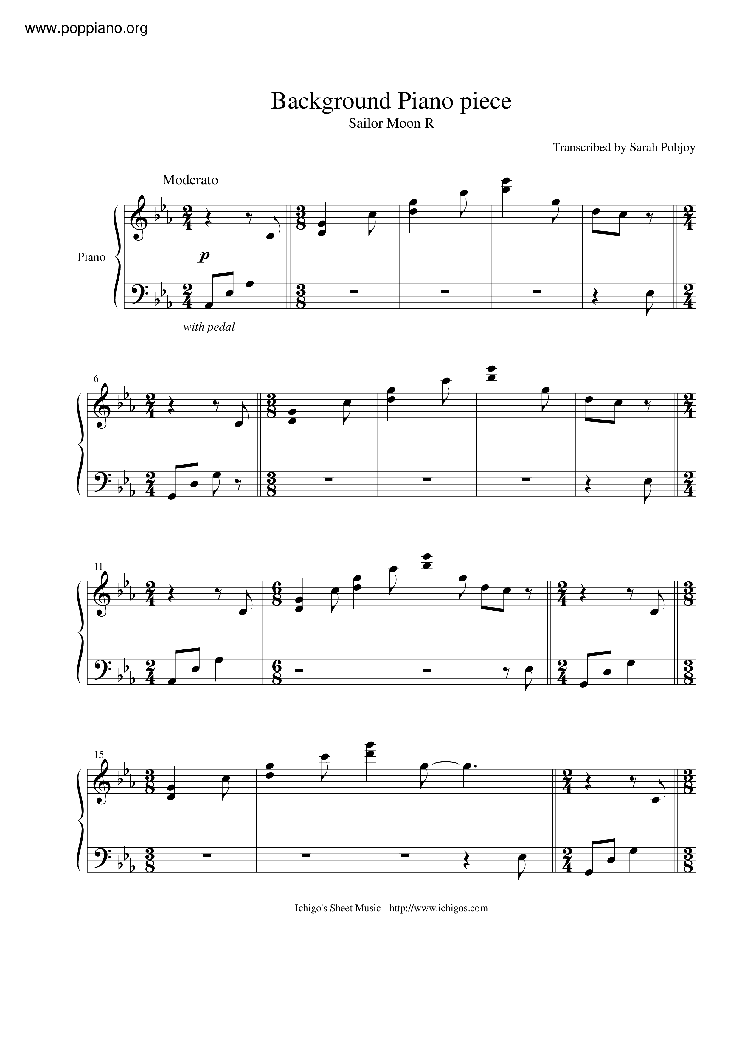 Background Piano Score