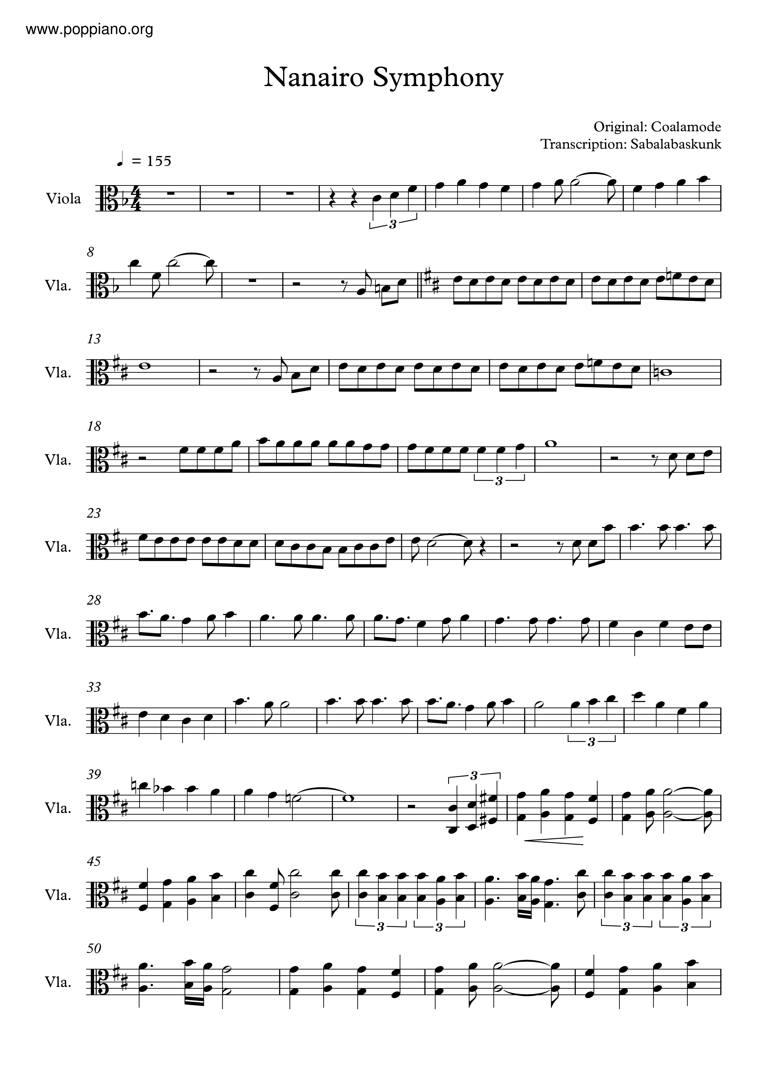 Your Lie In April - Opening 2: Nanairo Symphony Sheet music for Piano  (Solo)