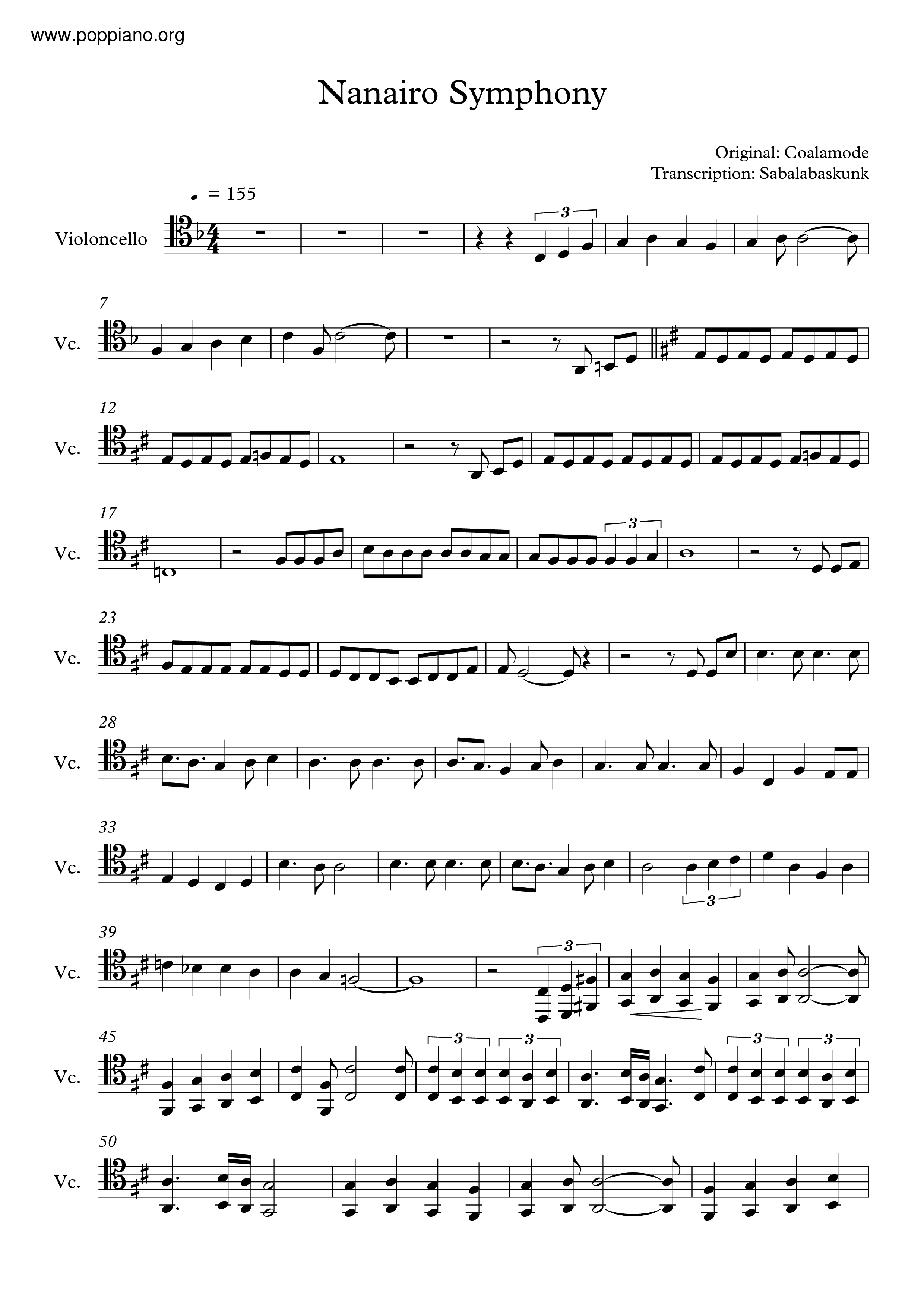 Your Lie In April - Opening 2: Nanairo Symphony Sheet music for Piano  (Solo)