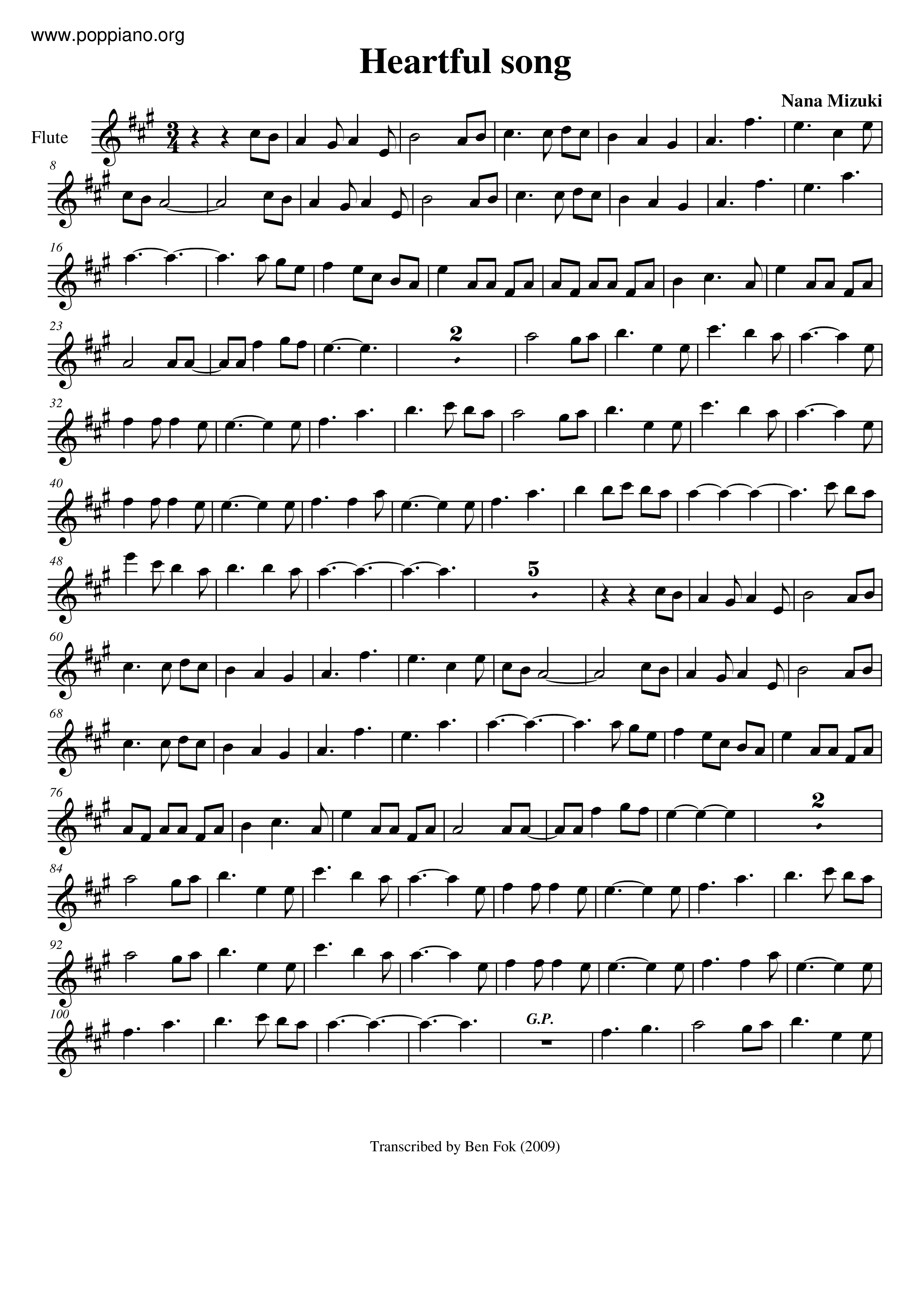Hearful Song Score