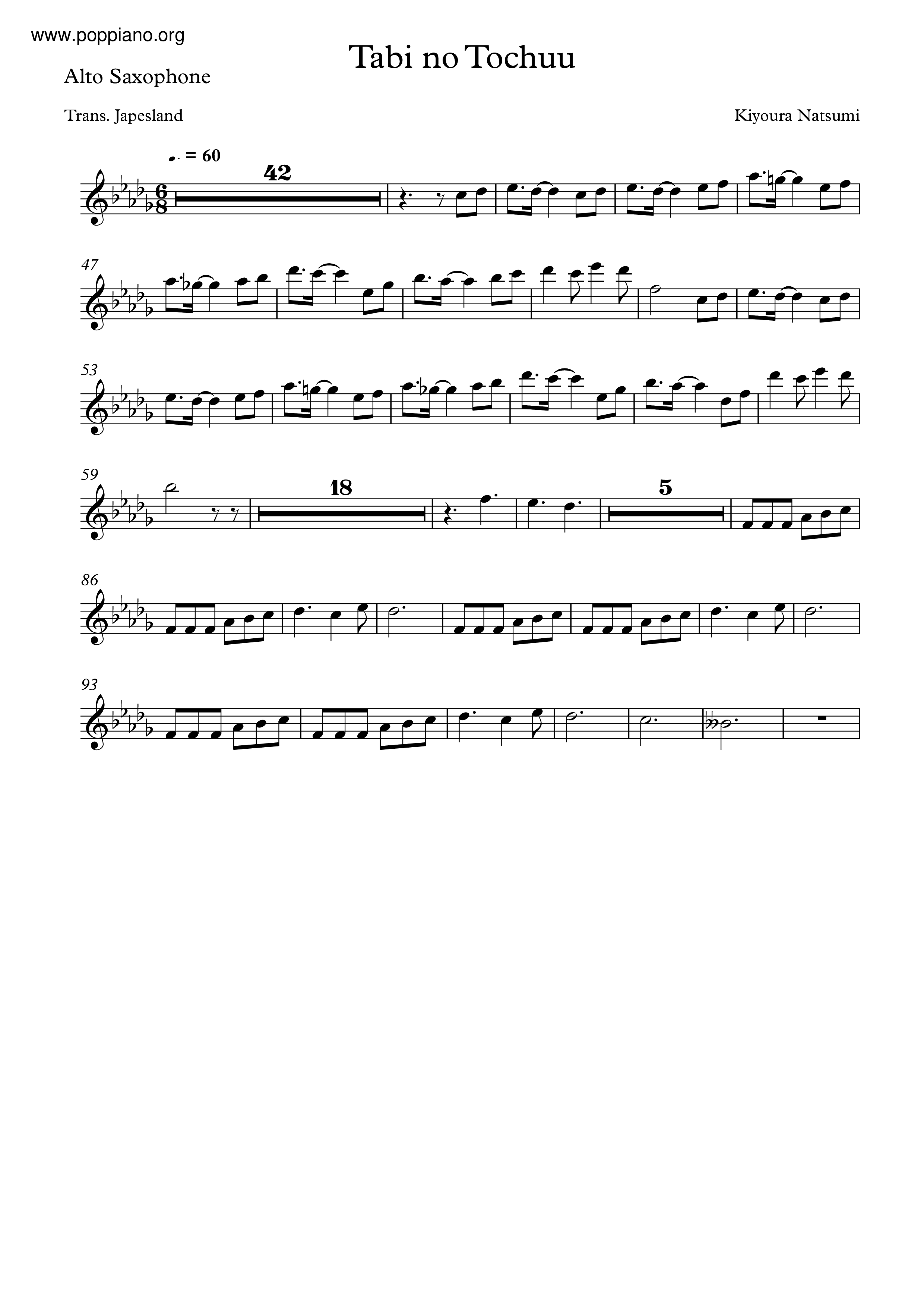 Tabi No Tochuu Score