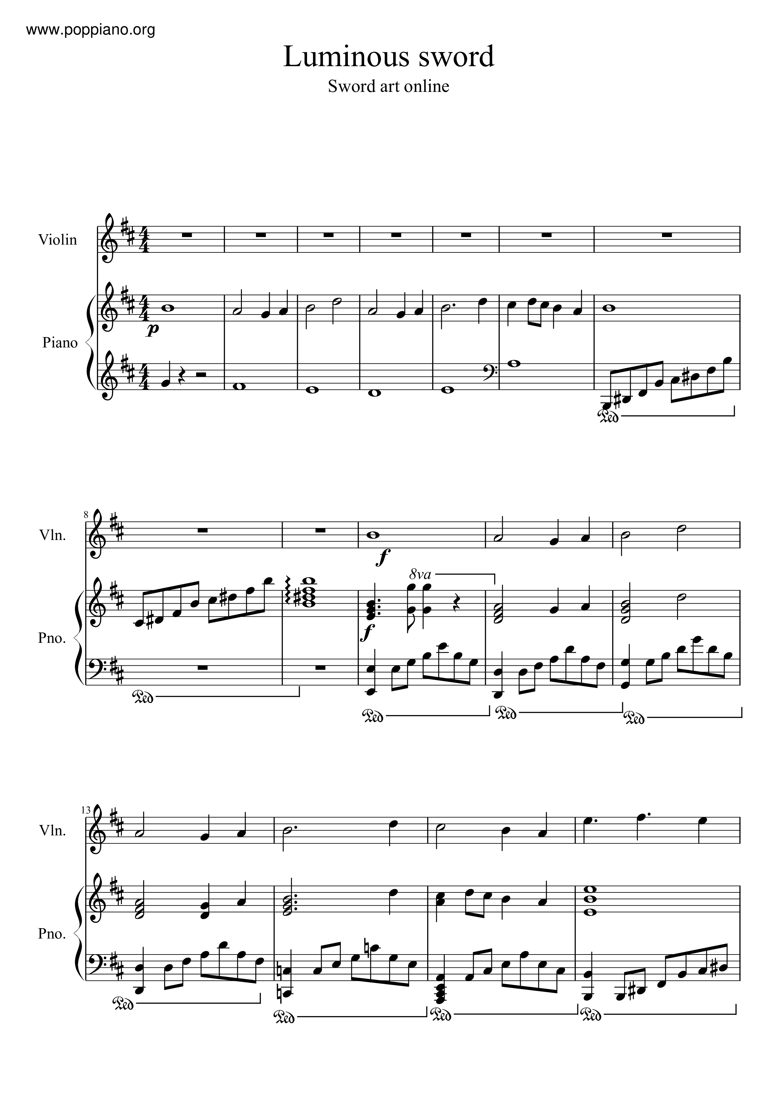 Luminous Sword Score
