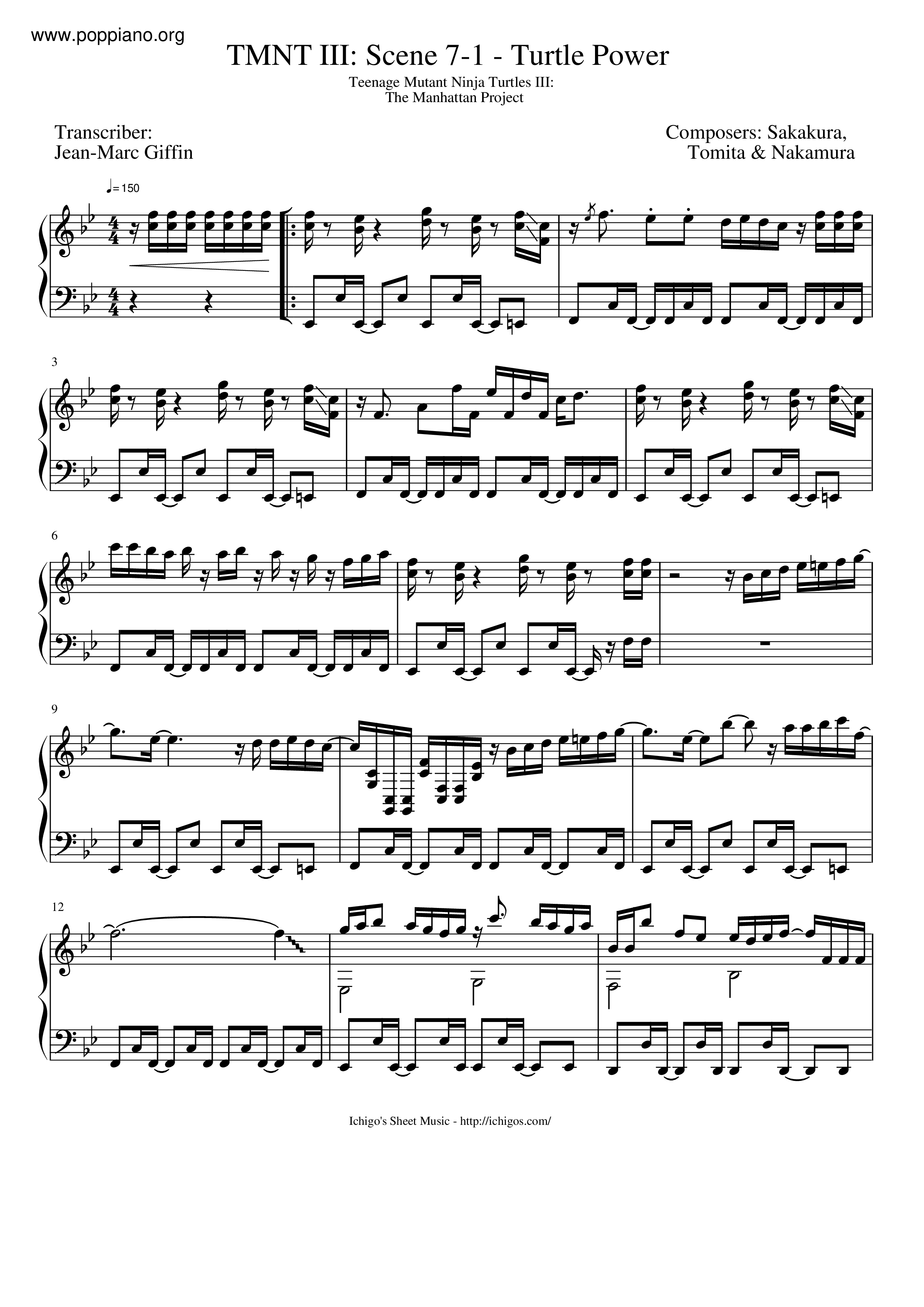 Scene 7-1 - Turtle Power Score