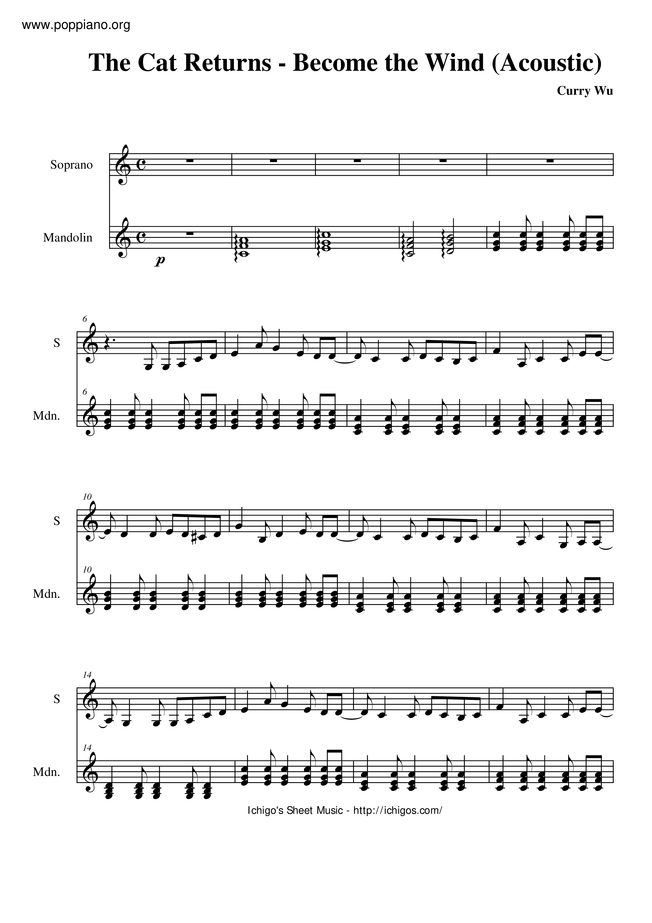 Become The Wind Score