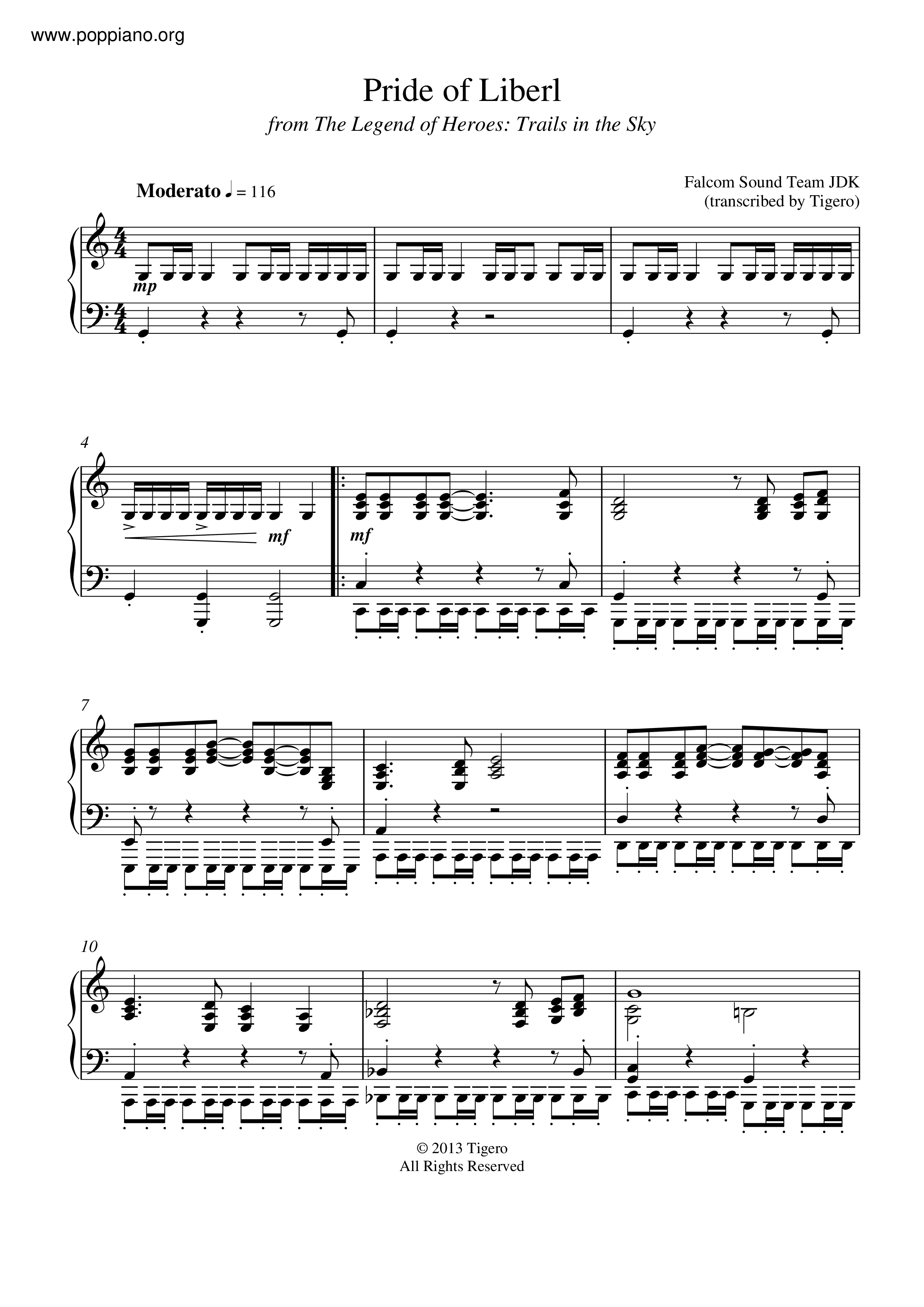 Pride Of Liberl Score