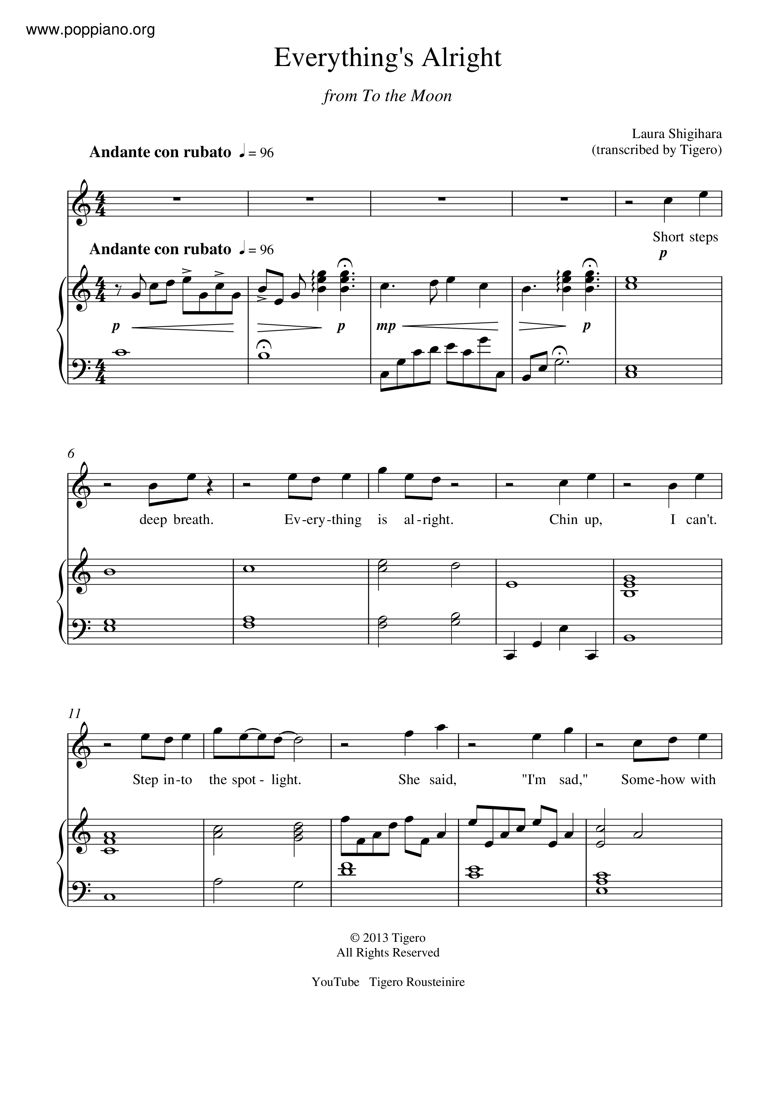 Everything's Alright Score