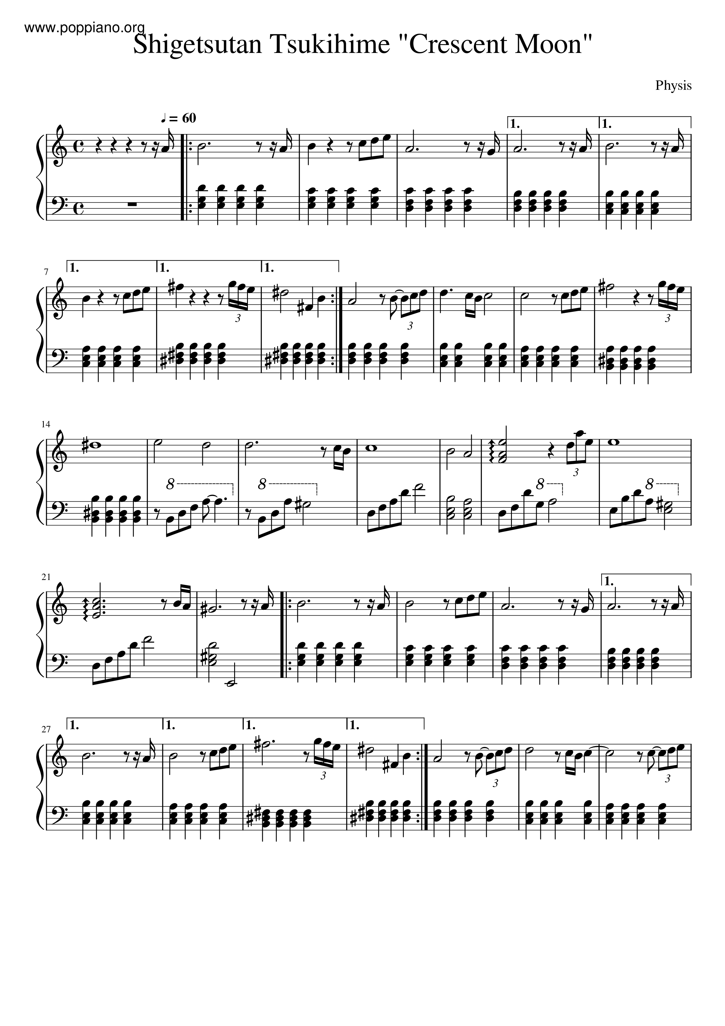 Crescent Moon Score