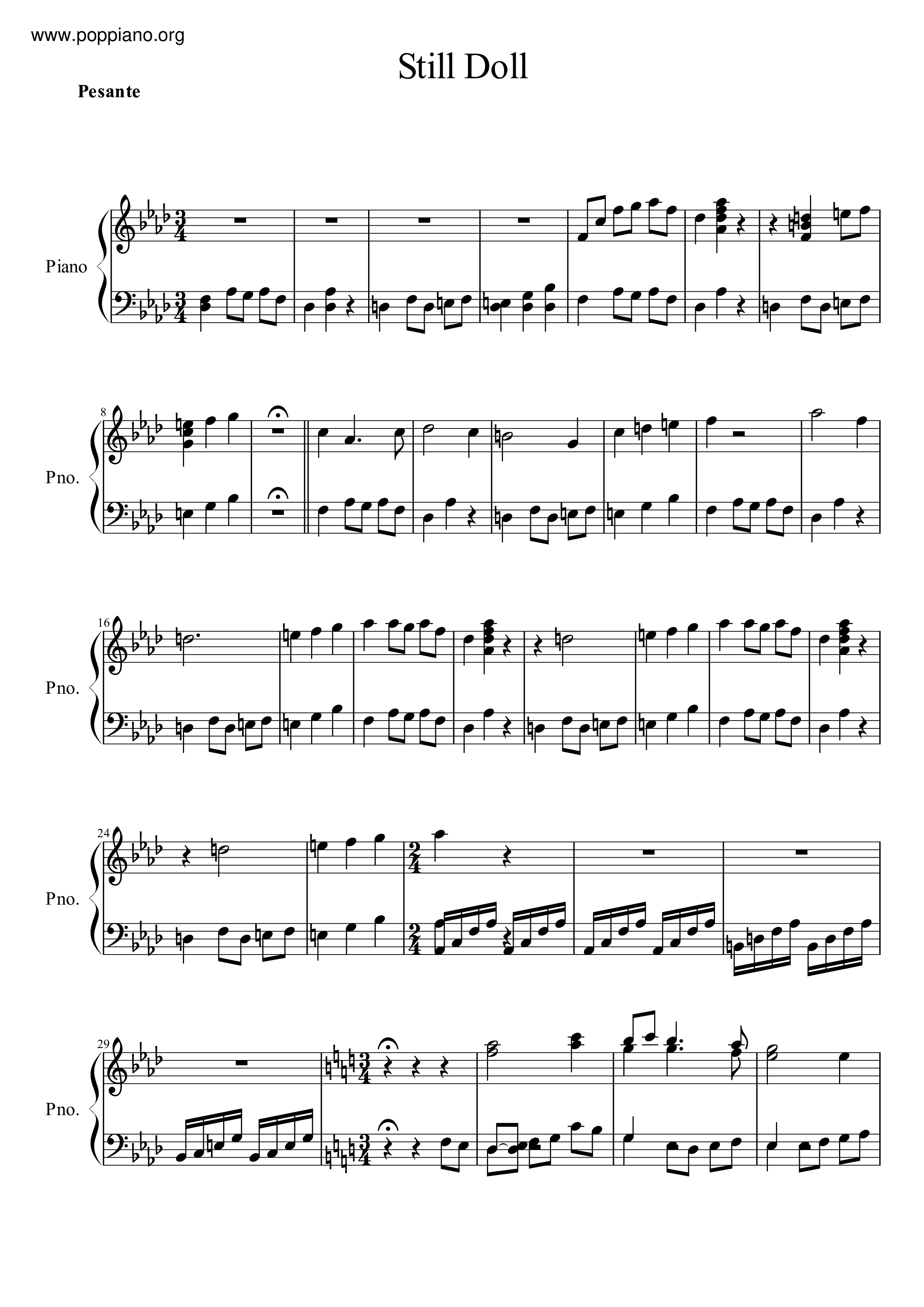 Still Doll Score