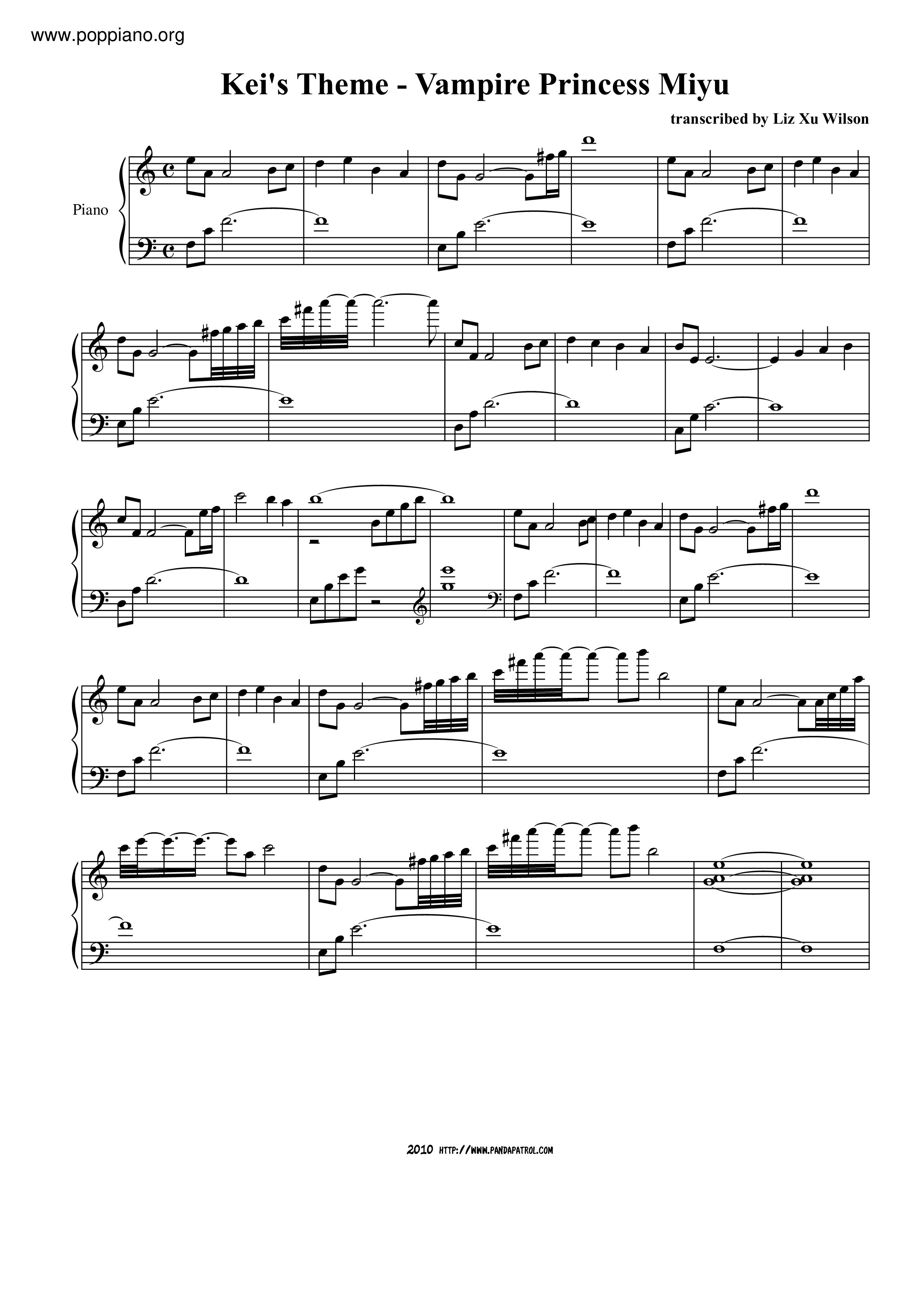 Kei's Theme Score