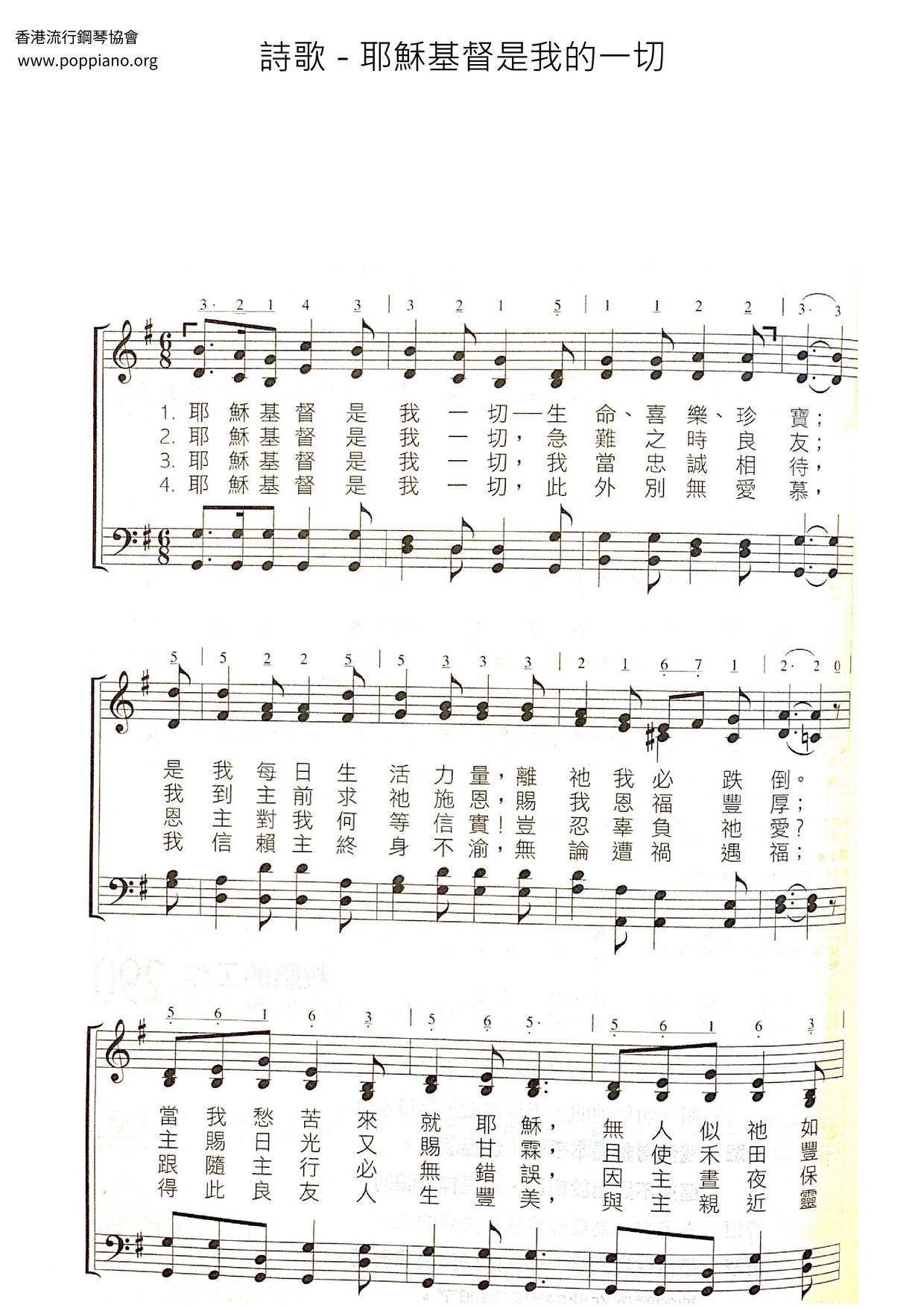 Jesus Christ Is Everything To Me Score