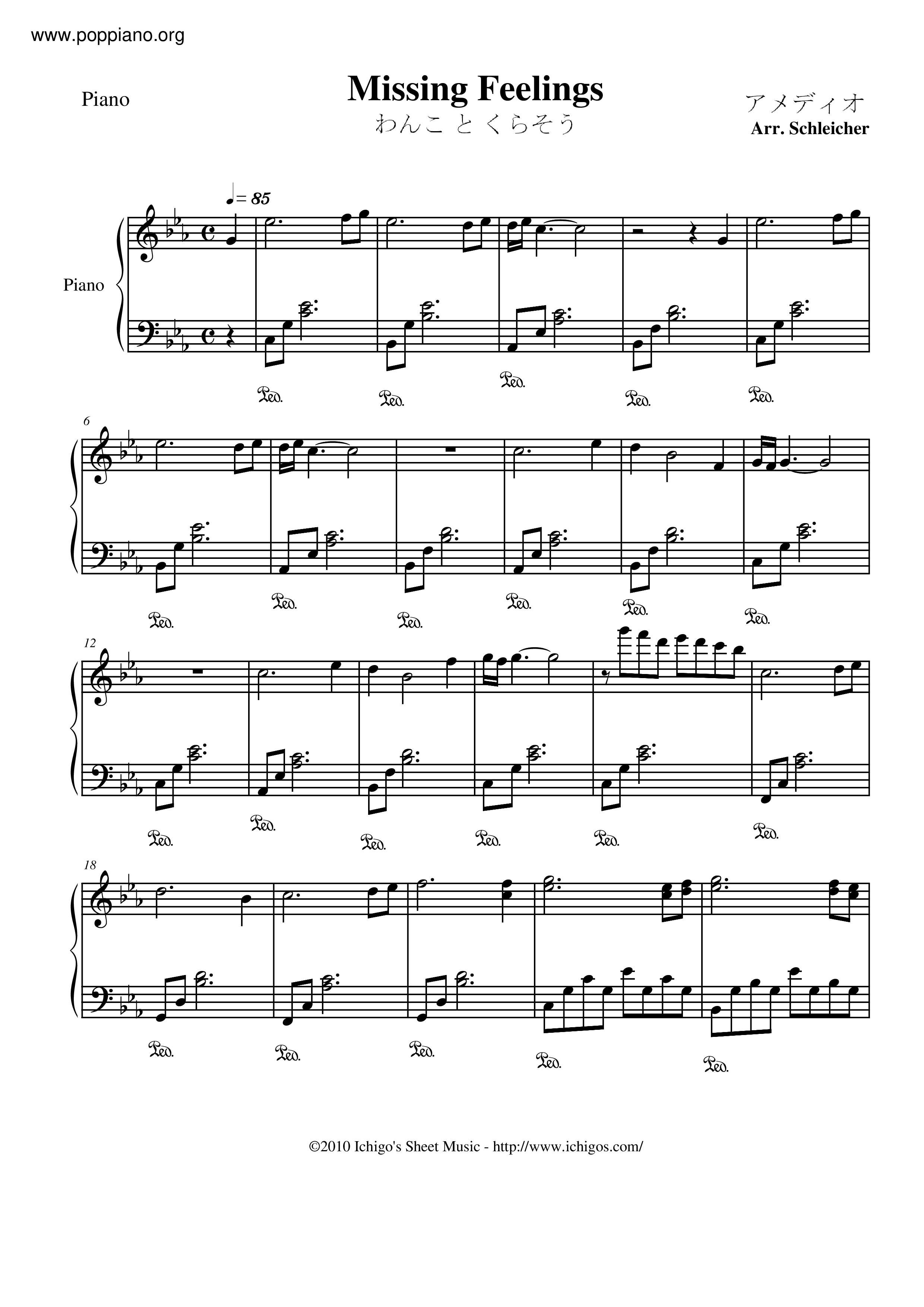 Missing Feelings Score