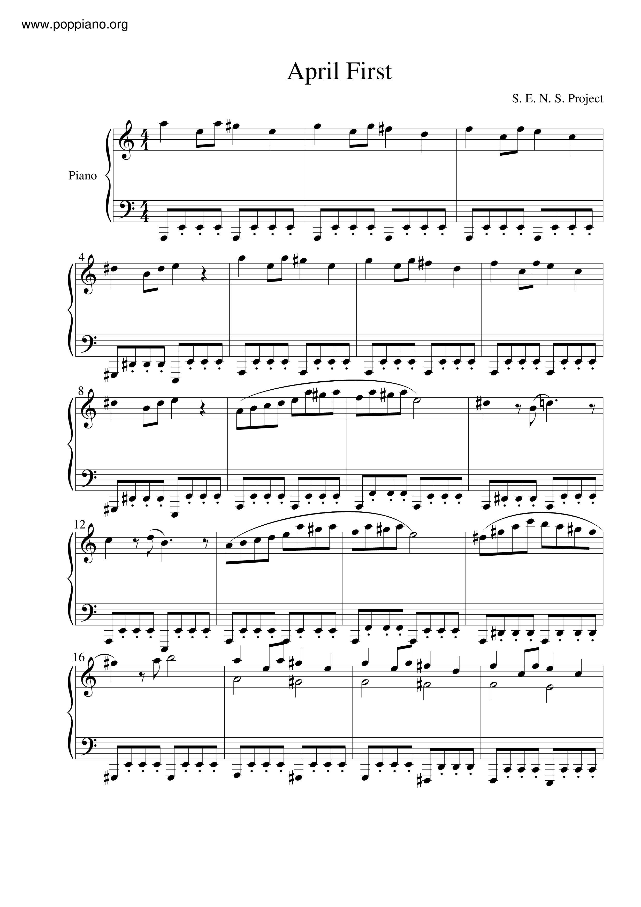 April First Score