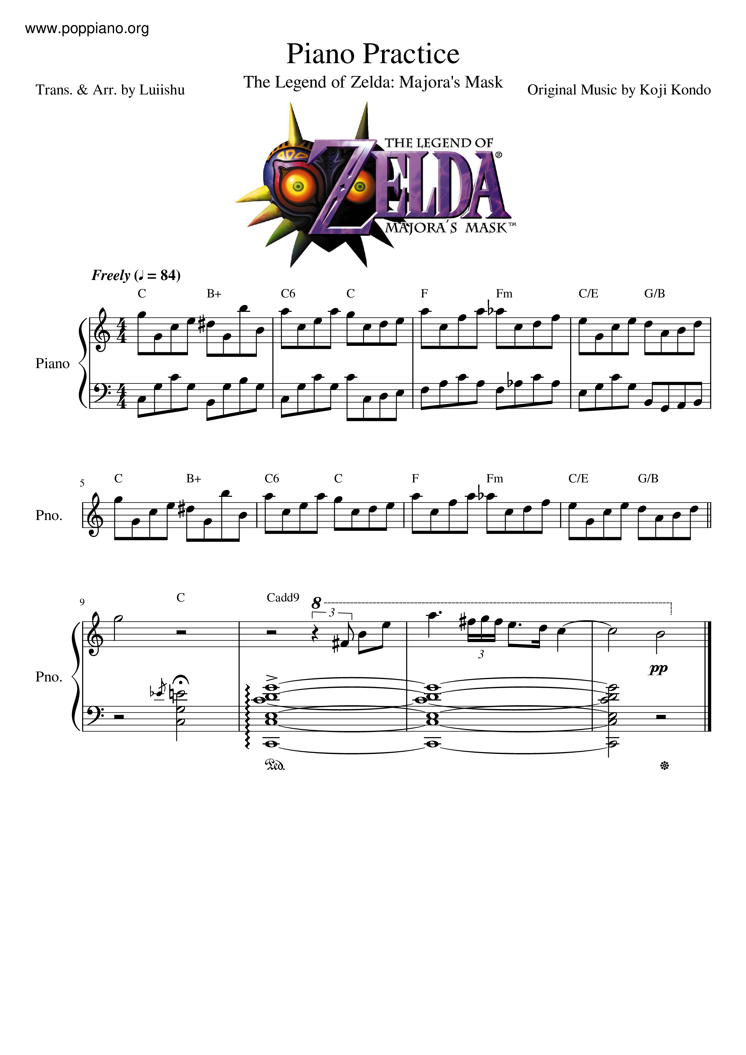 Piano Practice Score
