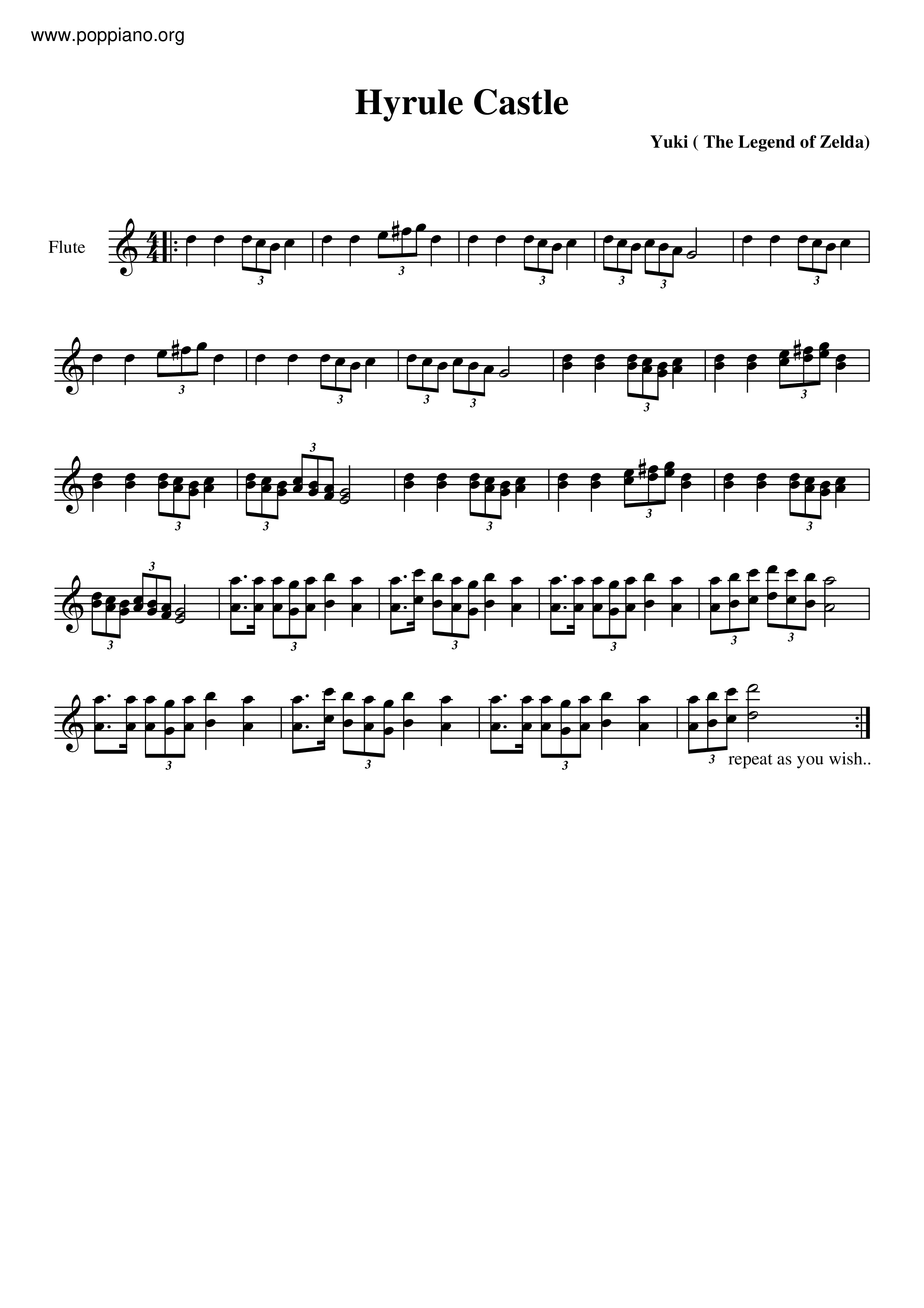 ☆ The Legend of Zelda: Ocarina of Time-Song Of Time Sheet Music pdf, - Free  Score Download ☆