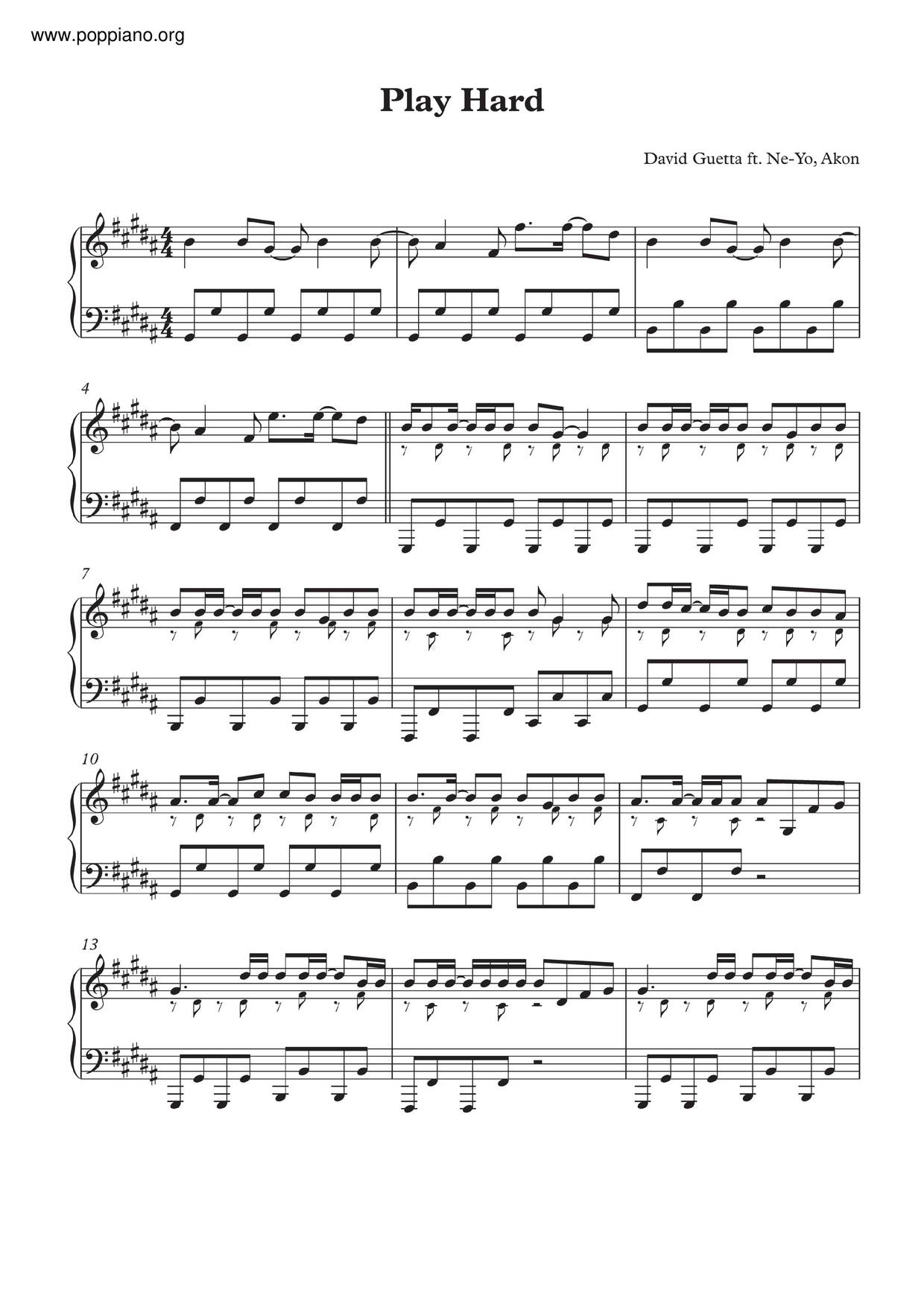 Yo, Akon – Play Hard Score