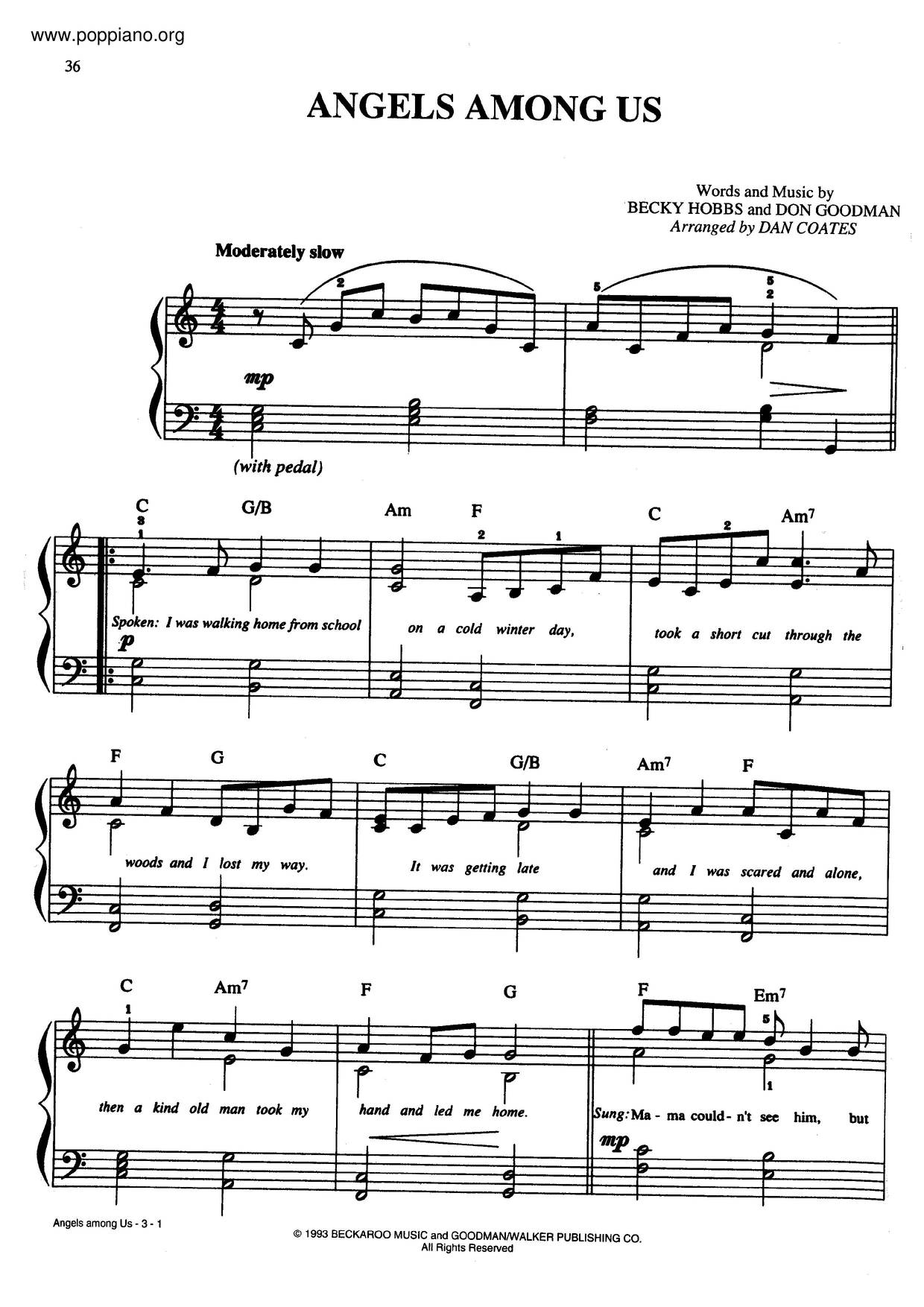 Angels Among Us Score