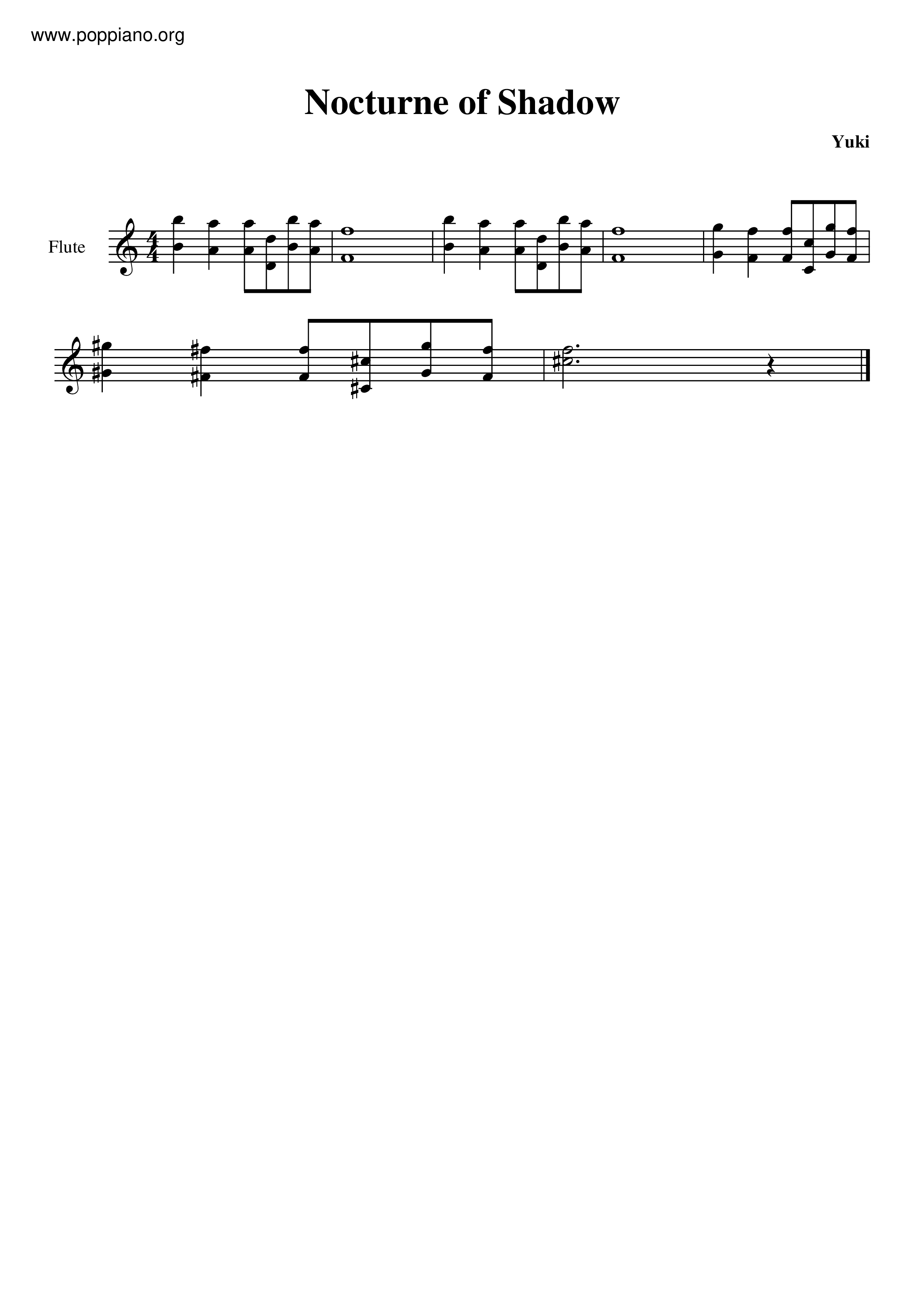 Nocturne Of Shadow Score