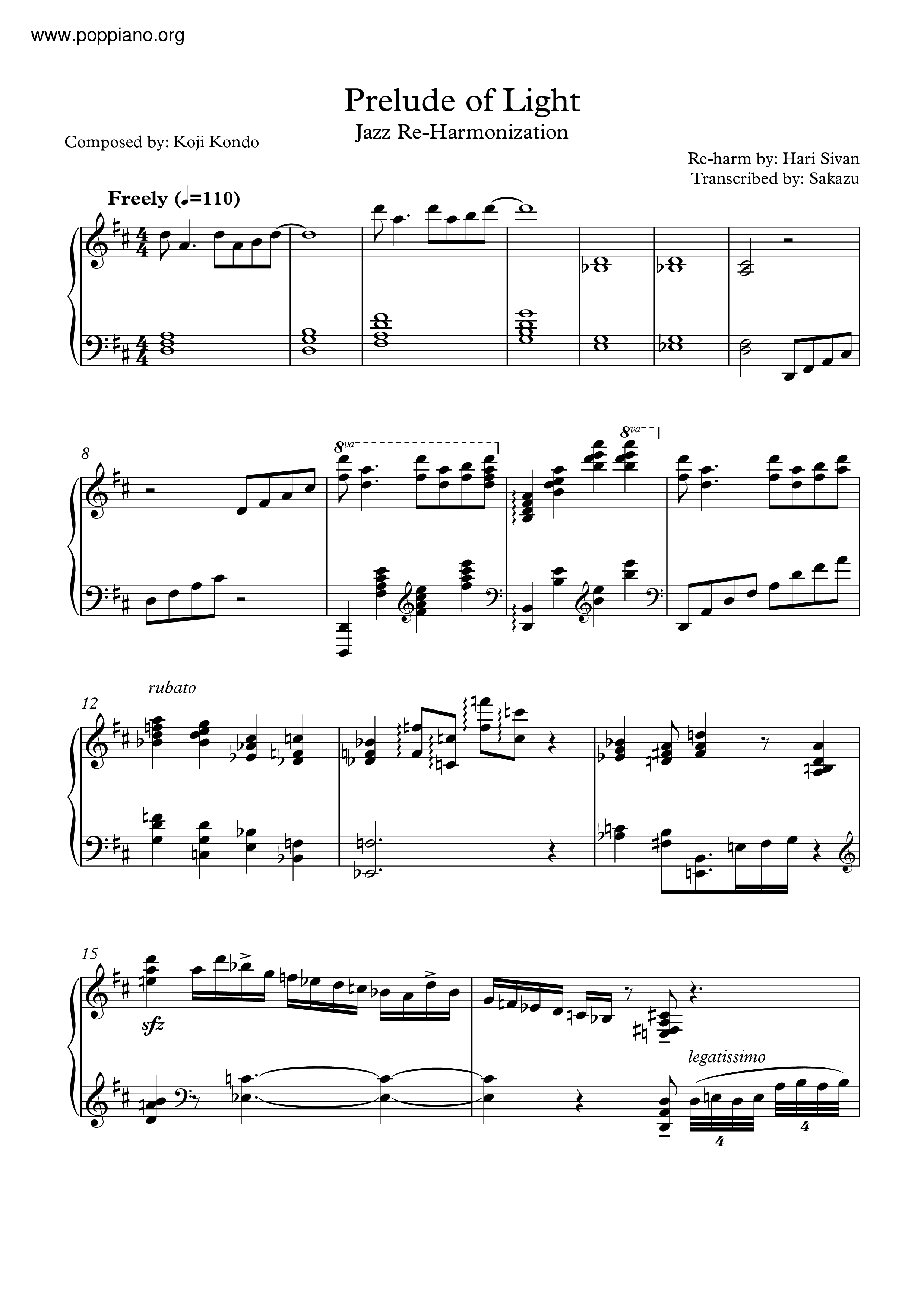 Prelude Of Light With Jazz Improv琴譜